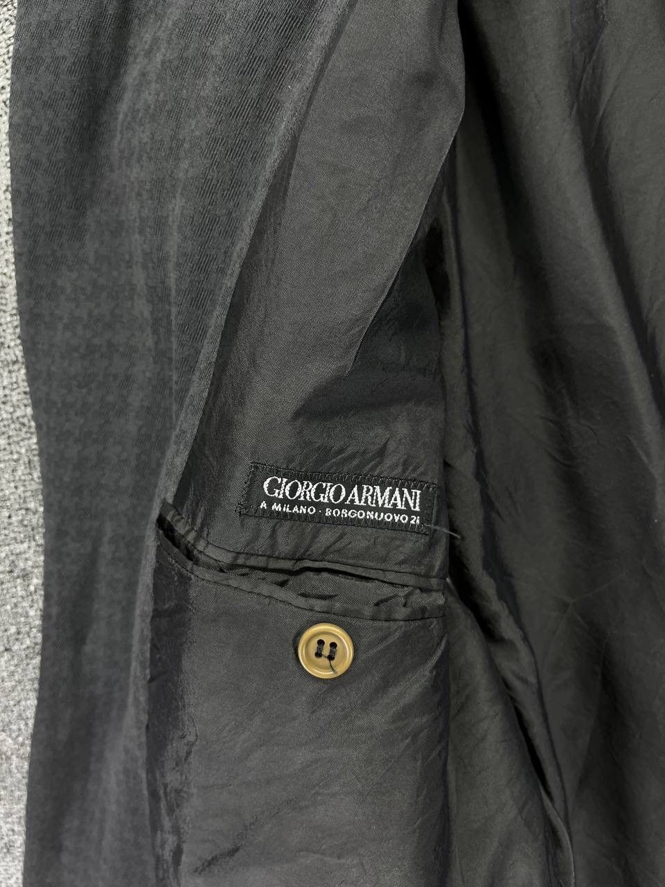 Giorgio Armani Vintage Giorgio Armani Black Blazers Coats Jacket Size US M / EU 48-50 / 2 - 8 Thumbnail