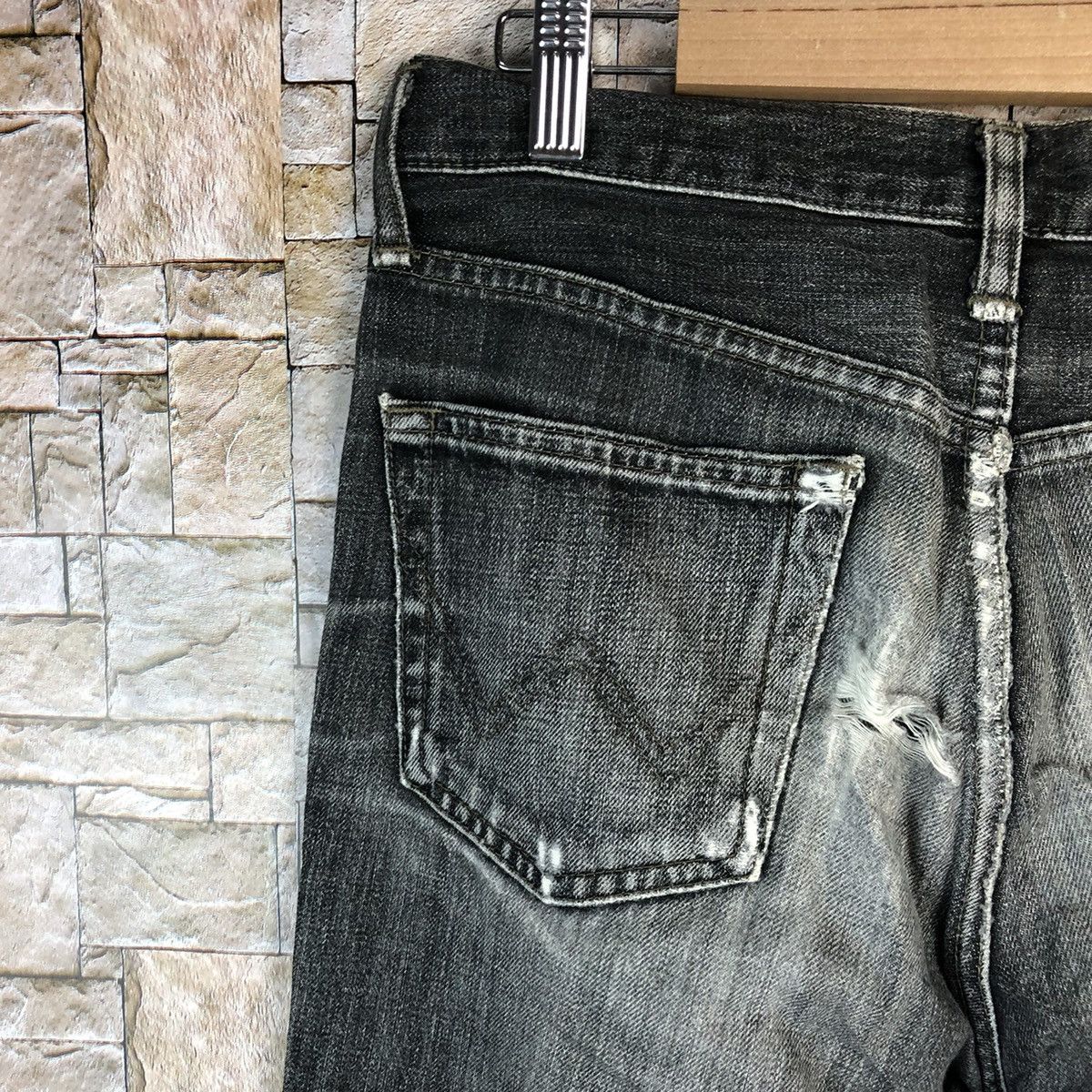 Edwin Edwin Black ripped distressed Denim Pants #A1035 Size US 29 - 17 Thumbnail