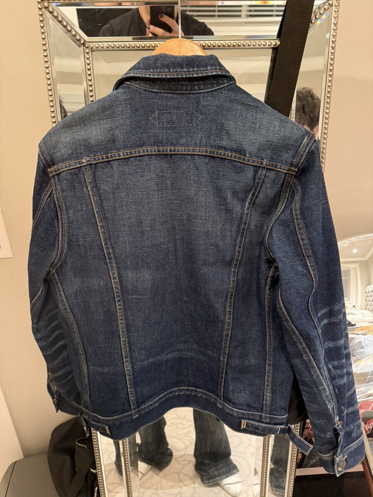 Tom Ford SOLD - Tom Ford Selvedge Denim Trucker Jacket Size US S / EU 44-46 / 1 - 3 Thumbnail
