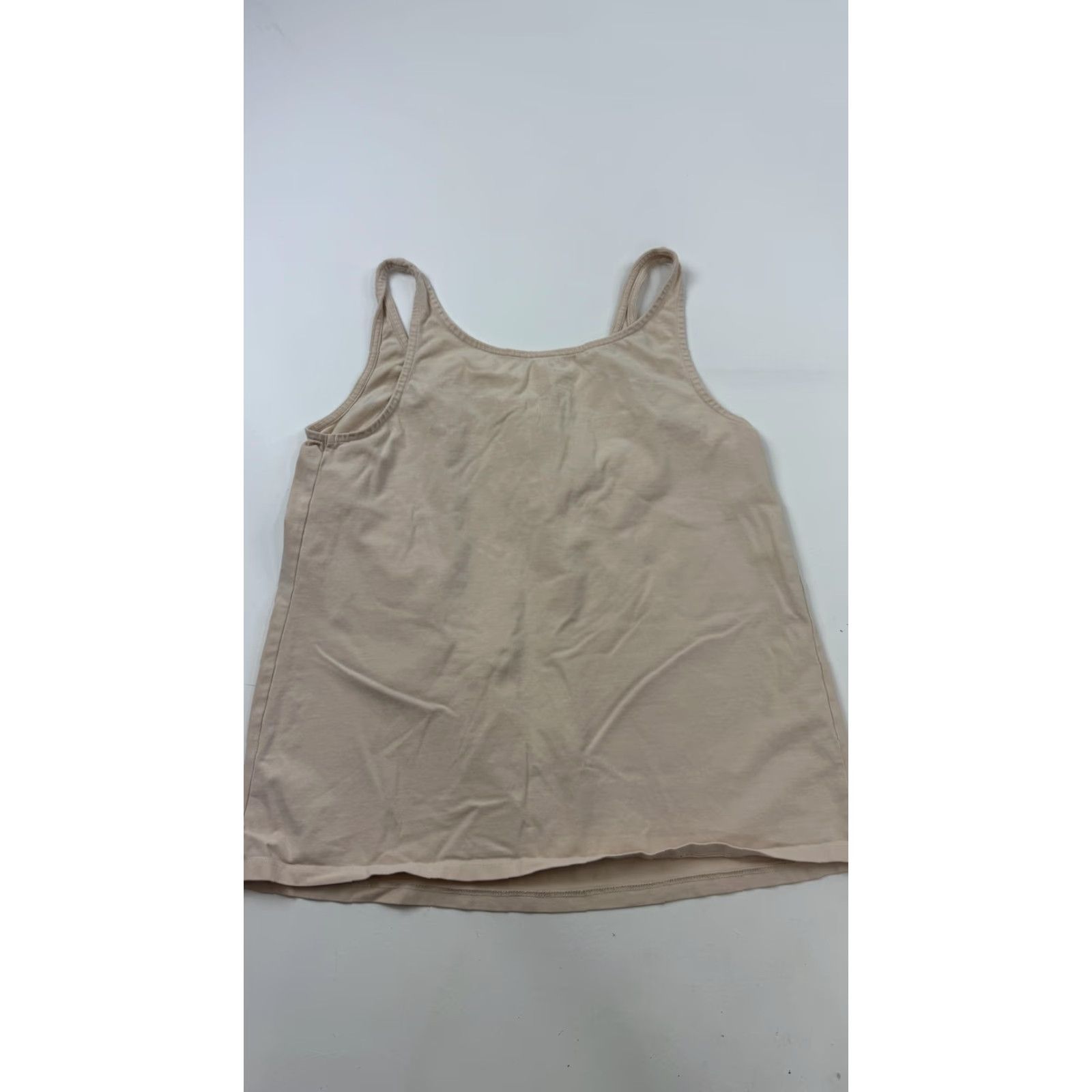 Vintage Storq Tank Top Womens Maternity Beige Camisole Henley Strap Sleeveless Jersey 1 Lightweight Stretch Button Casual Summer Clothing Womens Size XS / US 0-2 / IT 36-38 - 3 Thumbnail