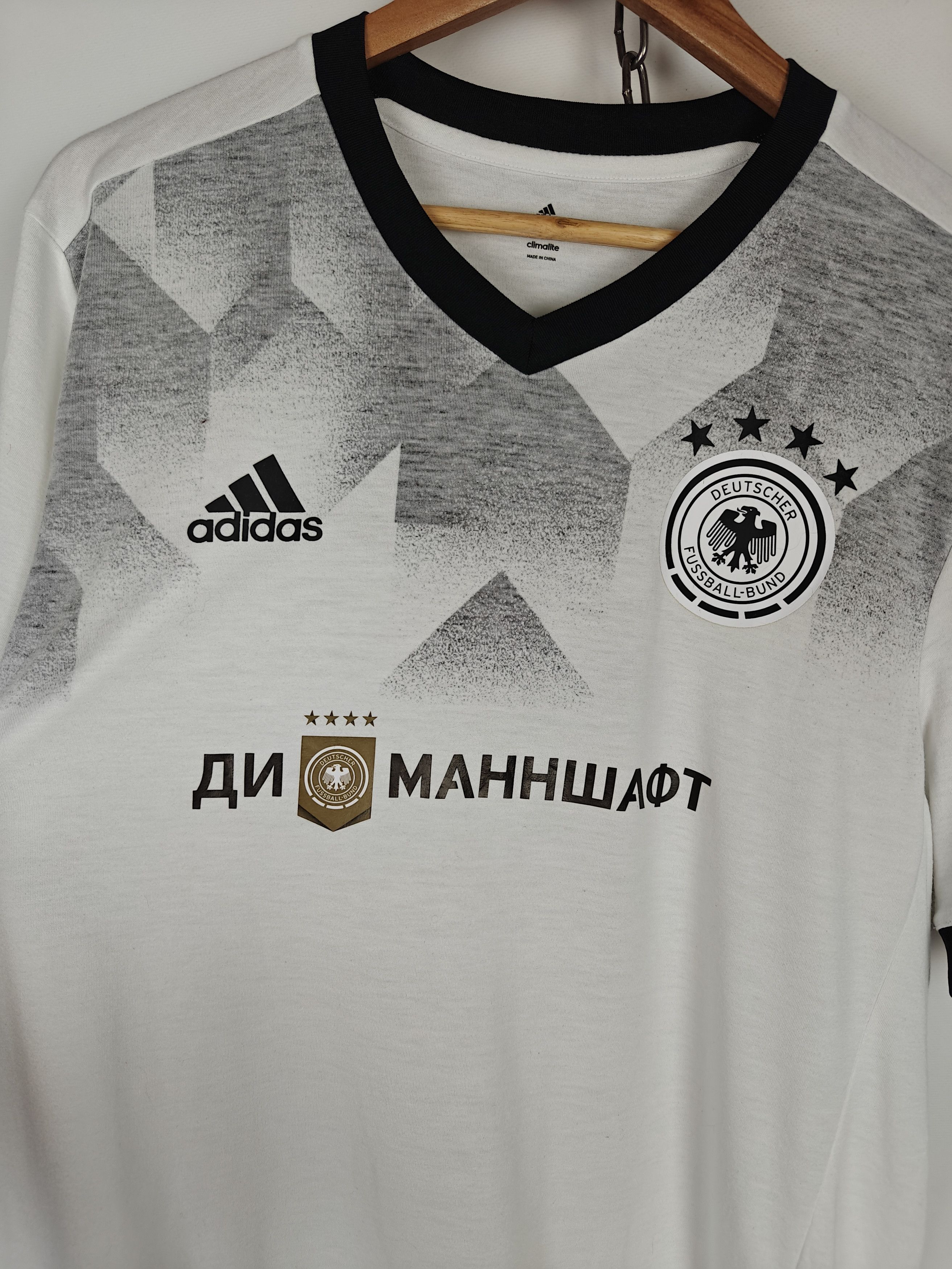 Adidas Adidas Soccer Jersey T-Shirt Deutsher Fussball-Bund L Size US L / EU 52-54 / 3 - 5 Thumbnail