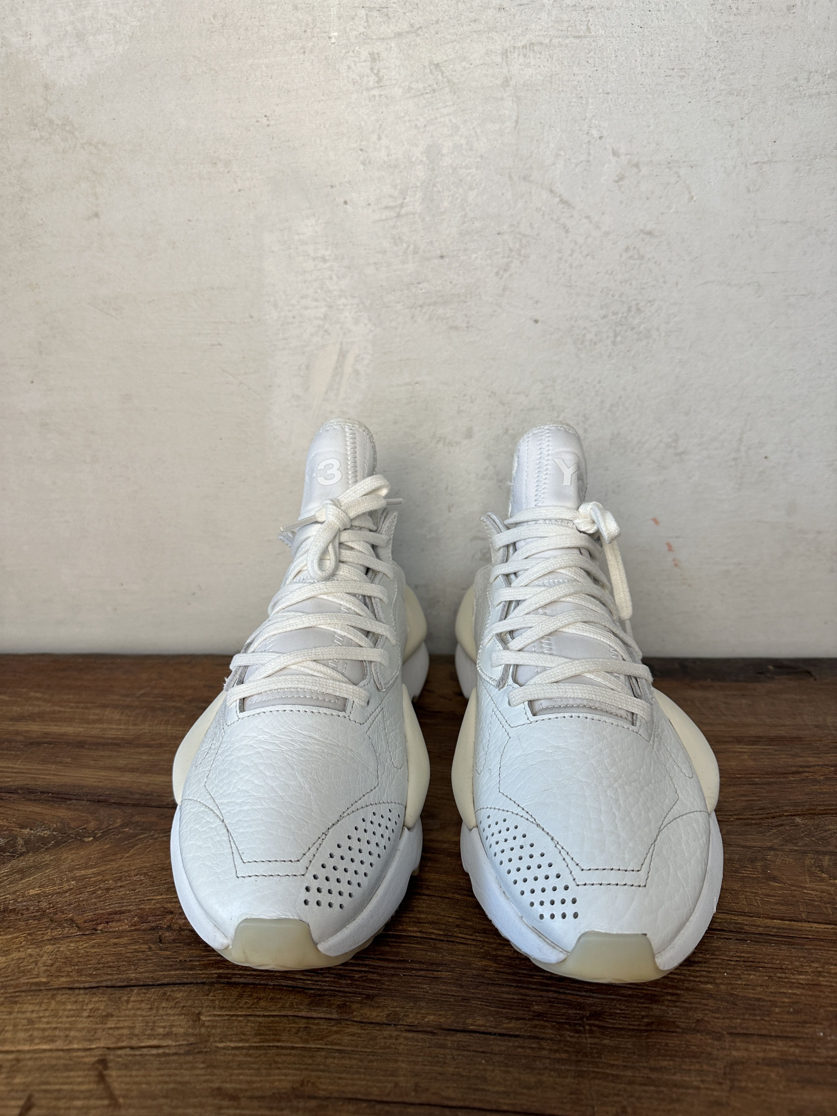 Adidas Y-3 Kaiwa Leather White Size US 10.5 / EU 43-44 - 7 Thumbnail