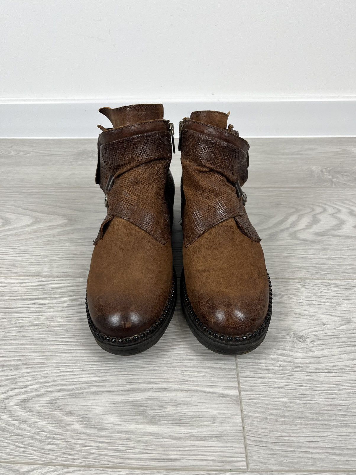 A.S.98 Airsteps A.S. 98 Brosn Leather Buckle Avante Garde Boots Size US 8 / IT 38 - 6 Thumbnail