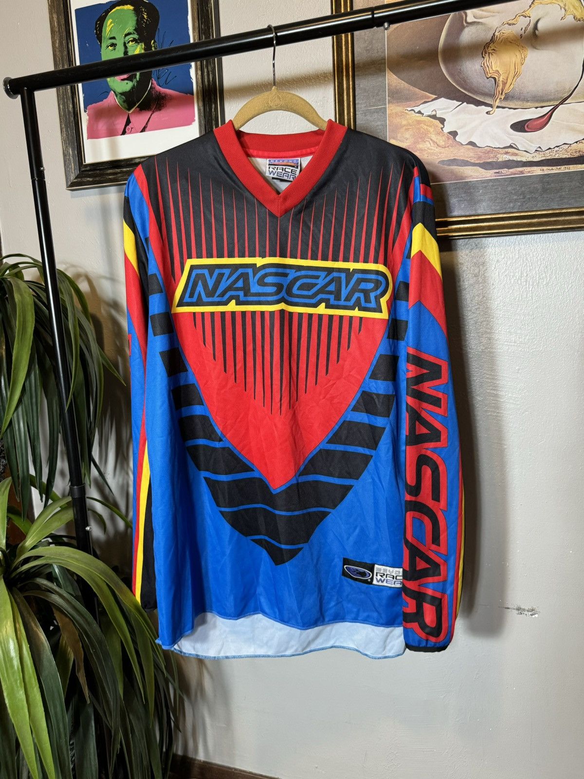 NASCAR × Vintage Vintage NASCAR MotoCross Racing Jersey Size US L / EU 52-54 / 3 - 1 Thumbnail