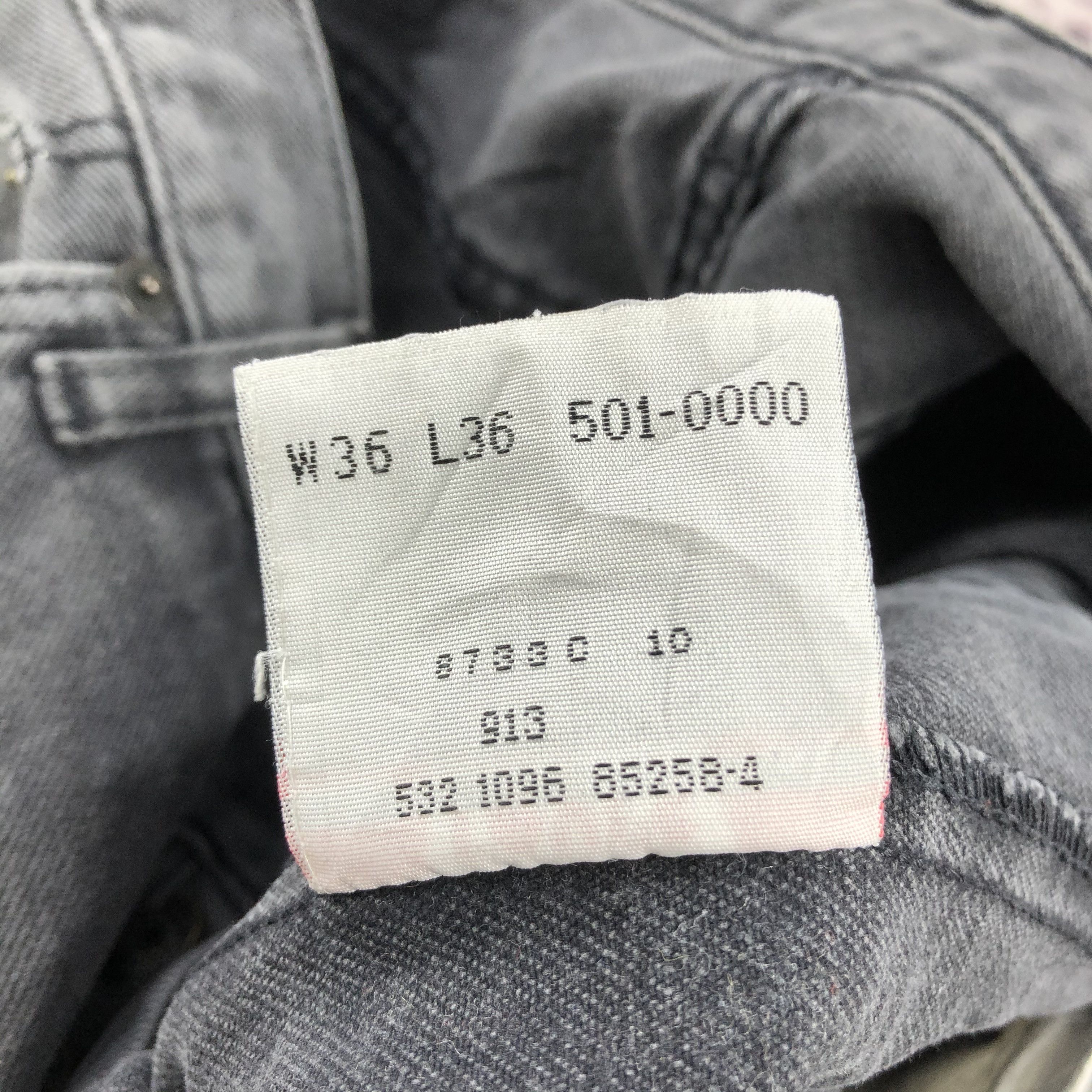 Levi's 90s Vintage Levis 501 Black Jeans-JM2673 Size US 32 / EU 48 - 11 Thumbnail