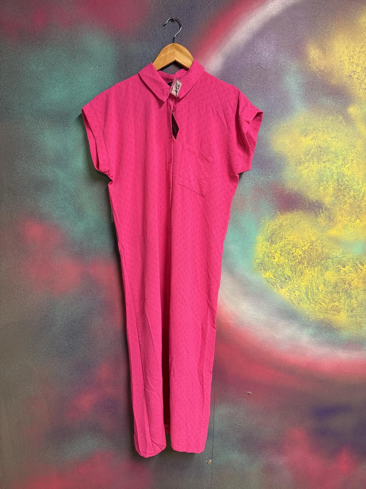 Other New Look bright pink short sleeve summer dress Size M / US 6-8 / IT 42-44 - 1 Thumbnail