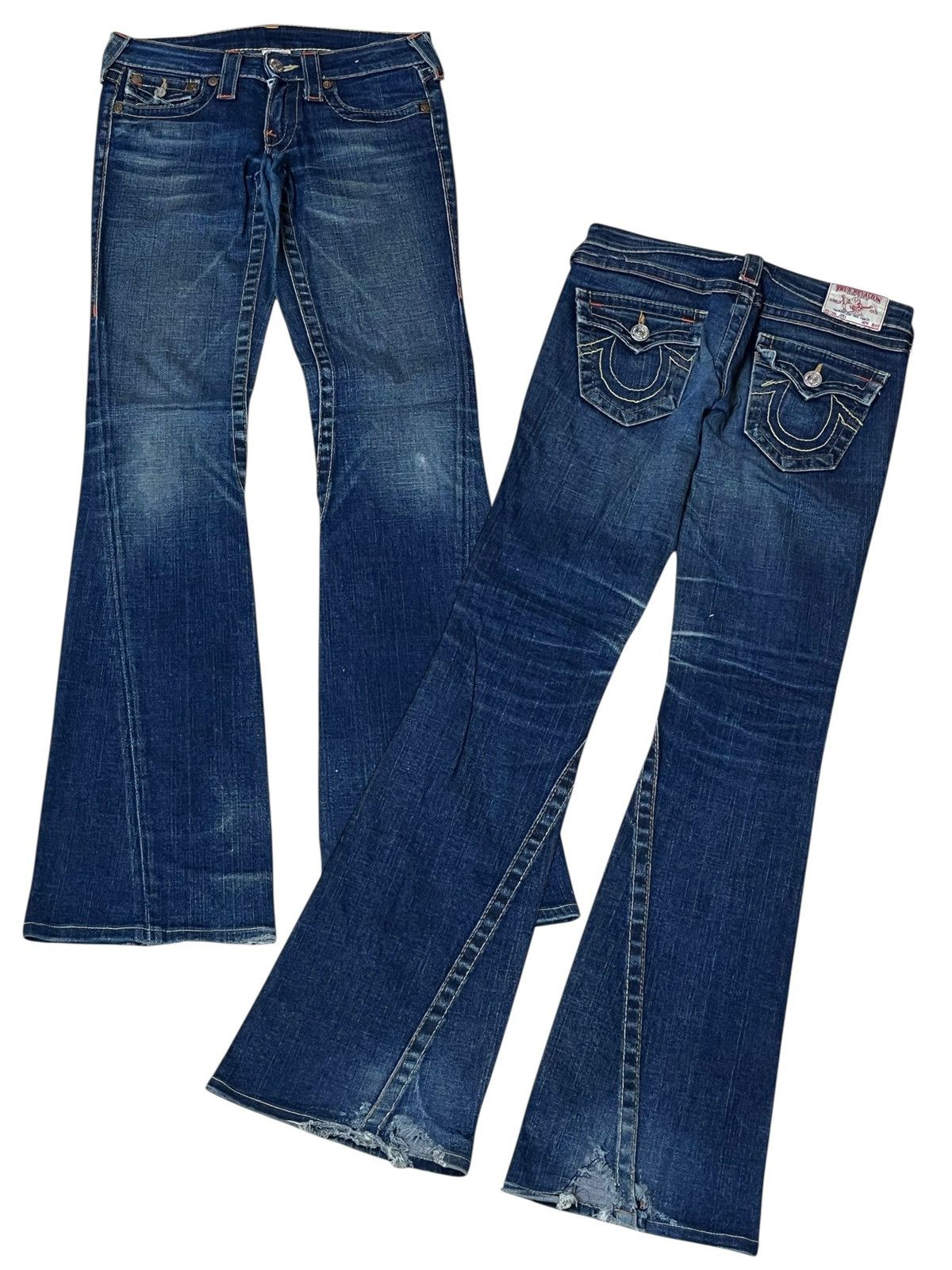 True Religion SICK🔥TRUE RELIGION JOEY flared low rise jeans Size US 28 / EU 44 - 1 Thumbnail