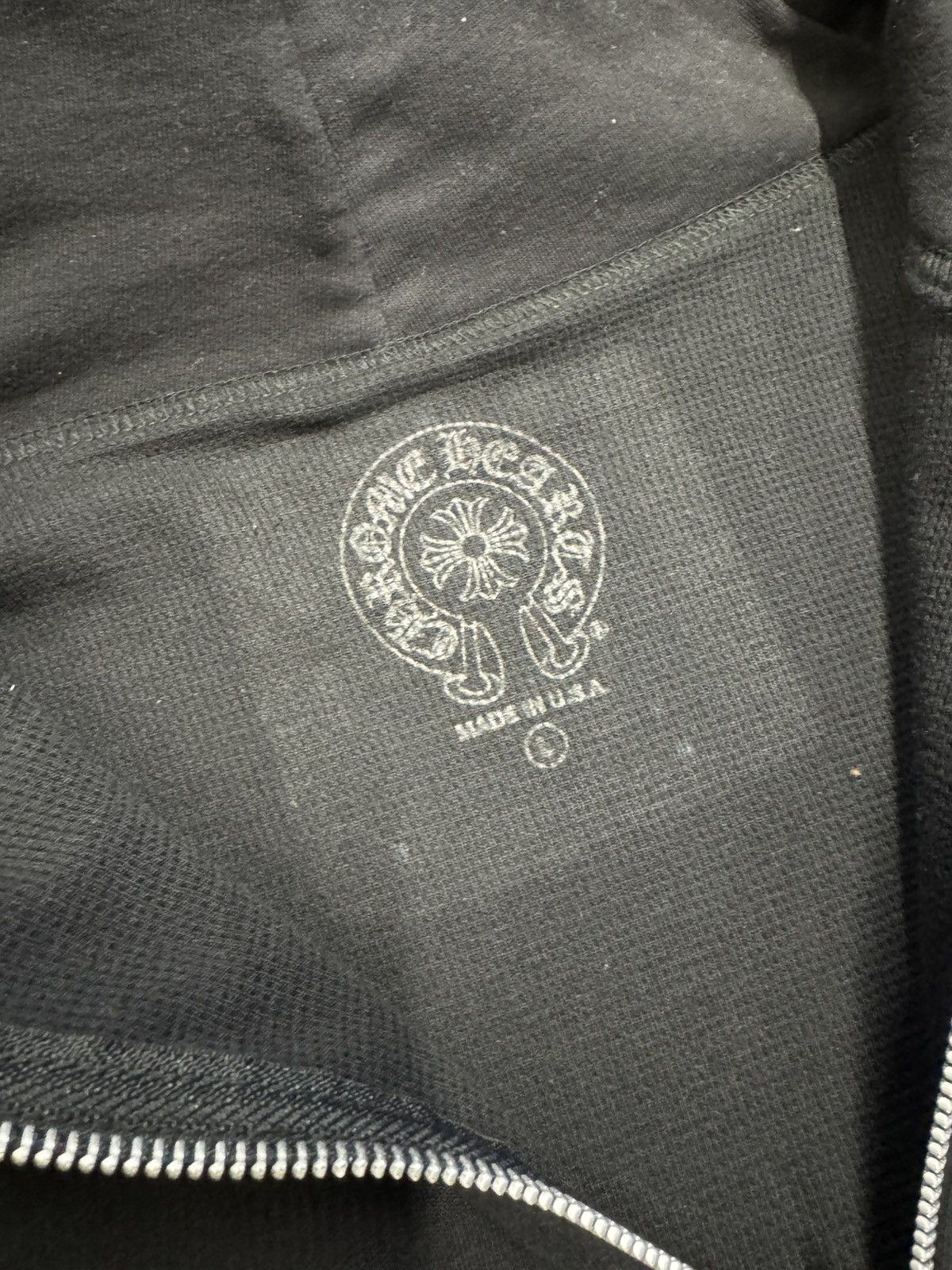 Chrome Hearts Chrome Hearts Thermal Zip Dagger Hoodie (Black/Blue) Size US L / EU 52-54 / 3 - 4 Thumbnail