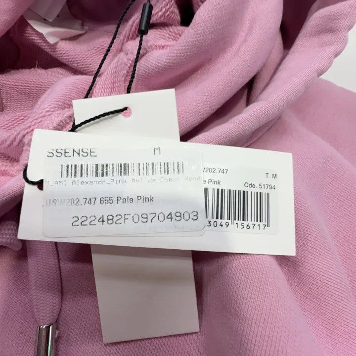 AMI AMIPARIS Logo Pink Hoodie for Couples -2507 Size US M / EU 48-50 / 2 - 5 Thumbnail