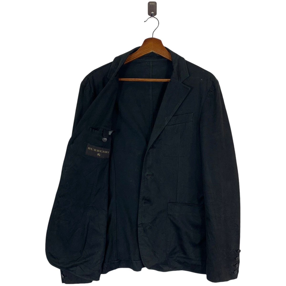 Burberry × Burberry Prorsum Vintage Burberry Of London Black Coat Jacket Made Italy Size US S / EU 44-46 / 1 - 4 Thumbnail