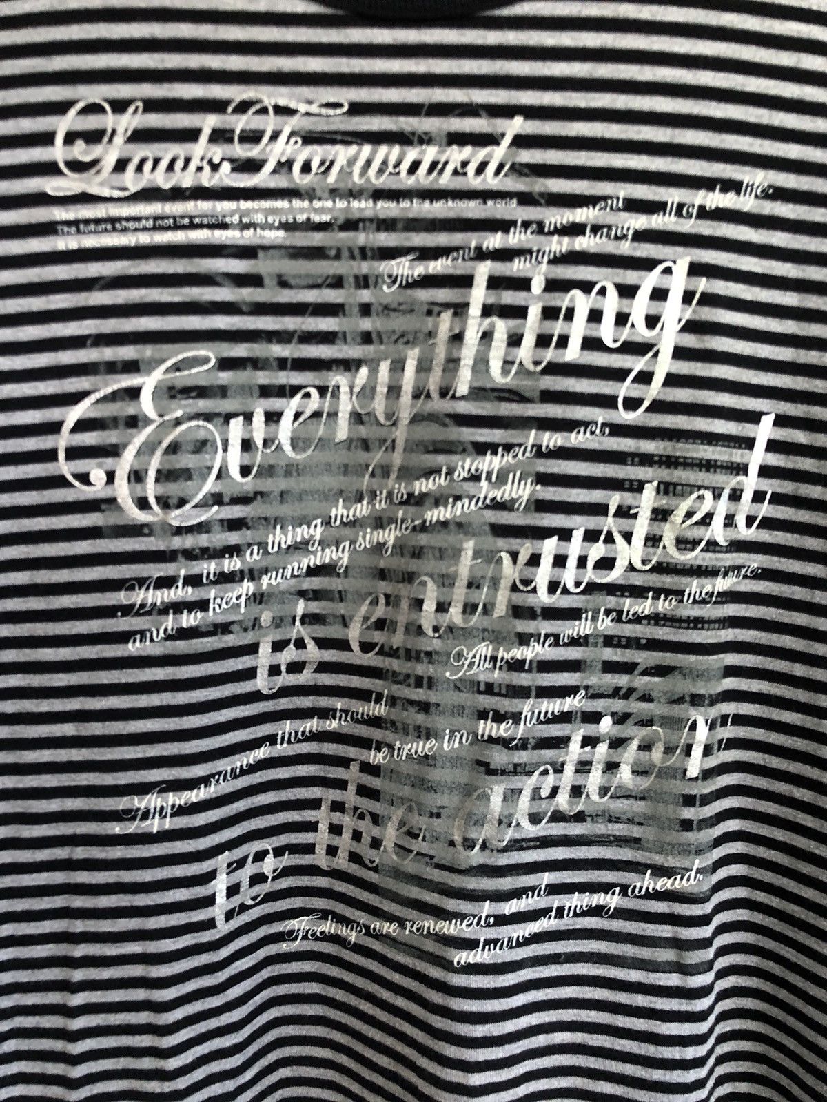 If Six Was Nine × Japanese Brand × Le Grande Bleu (L.G.B.) JAPANESE VILLAND POEM STRIPPED LONGSLEEVE LGBSTYLE Size US L / EU 52-54 / 3 - 4 Thumbnail