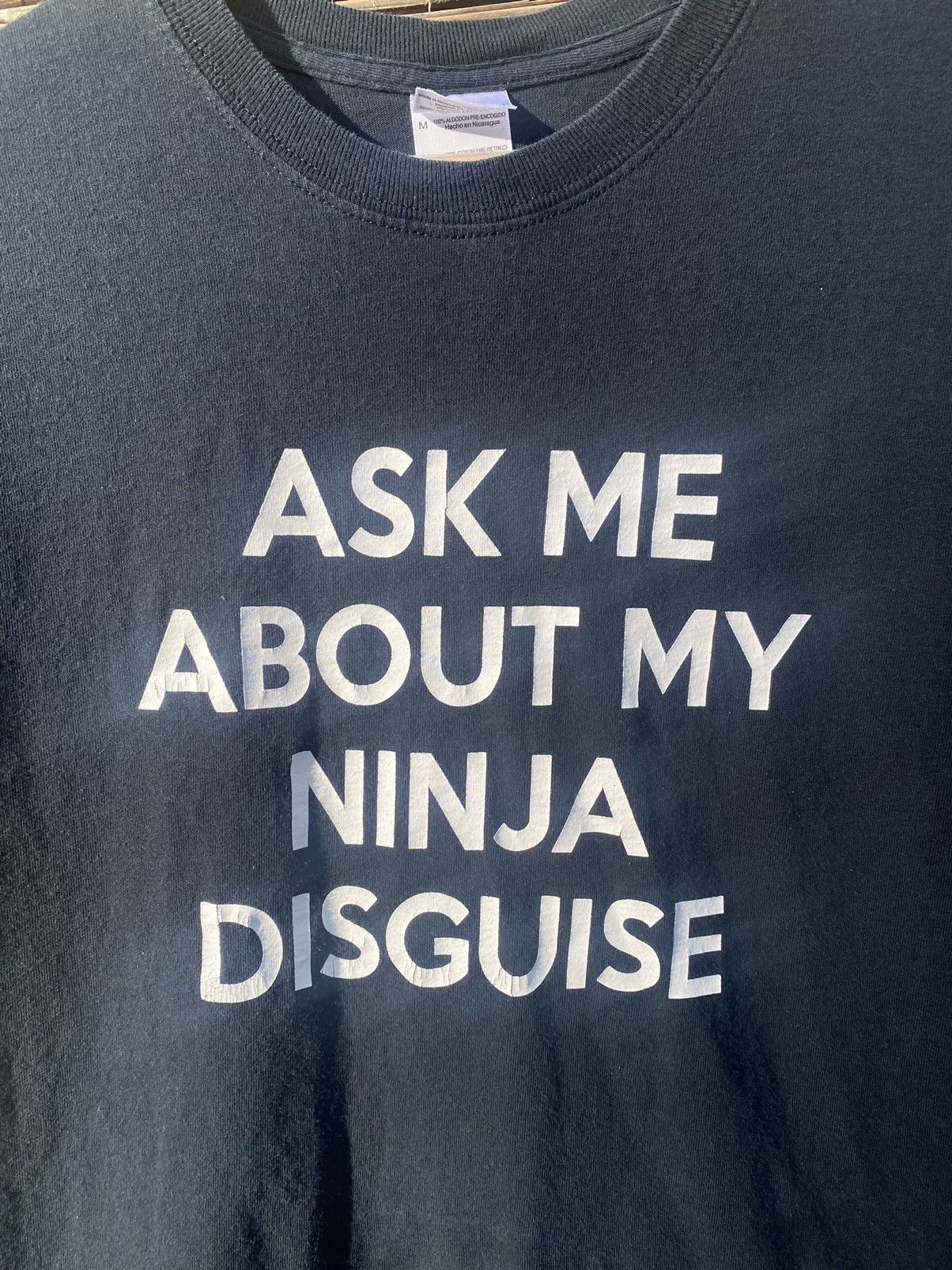 Vintage Vintage ask about my ninja disguise t-shirt Size US M / EU 48-50 / 2 - 4 Thumbnail