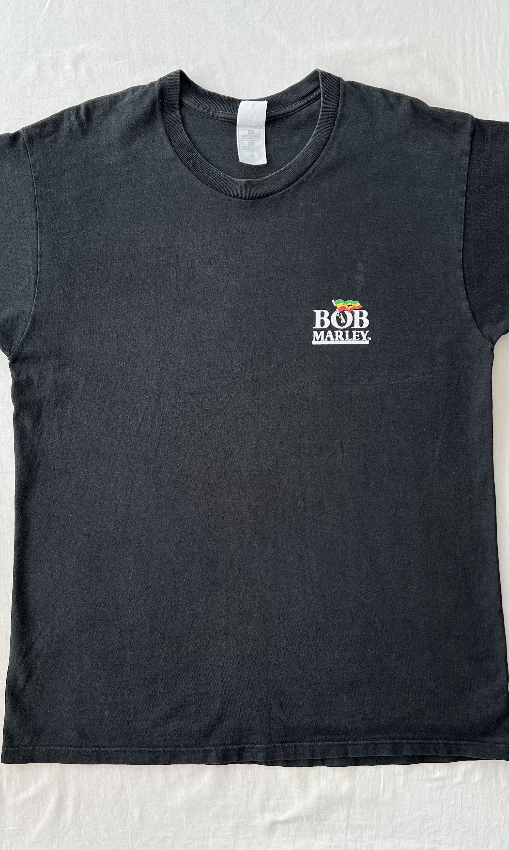 Band Tees Vintage 1996 Bob Marley Zion Train Jamaica Black T-shirt Size US XL / EU 56 / 4 - 3 Thumbnail