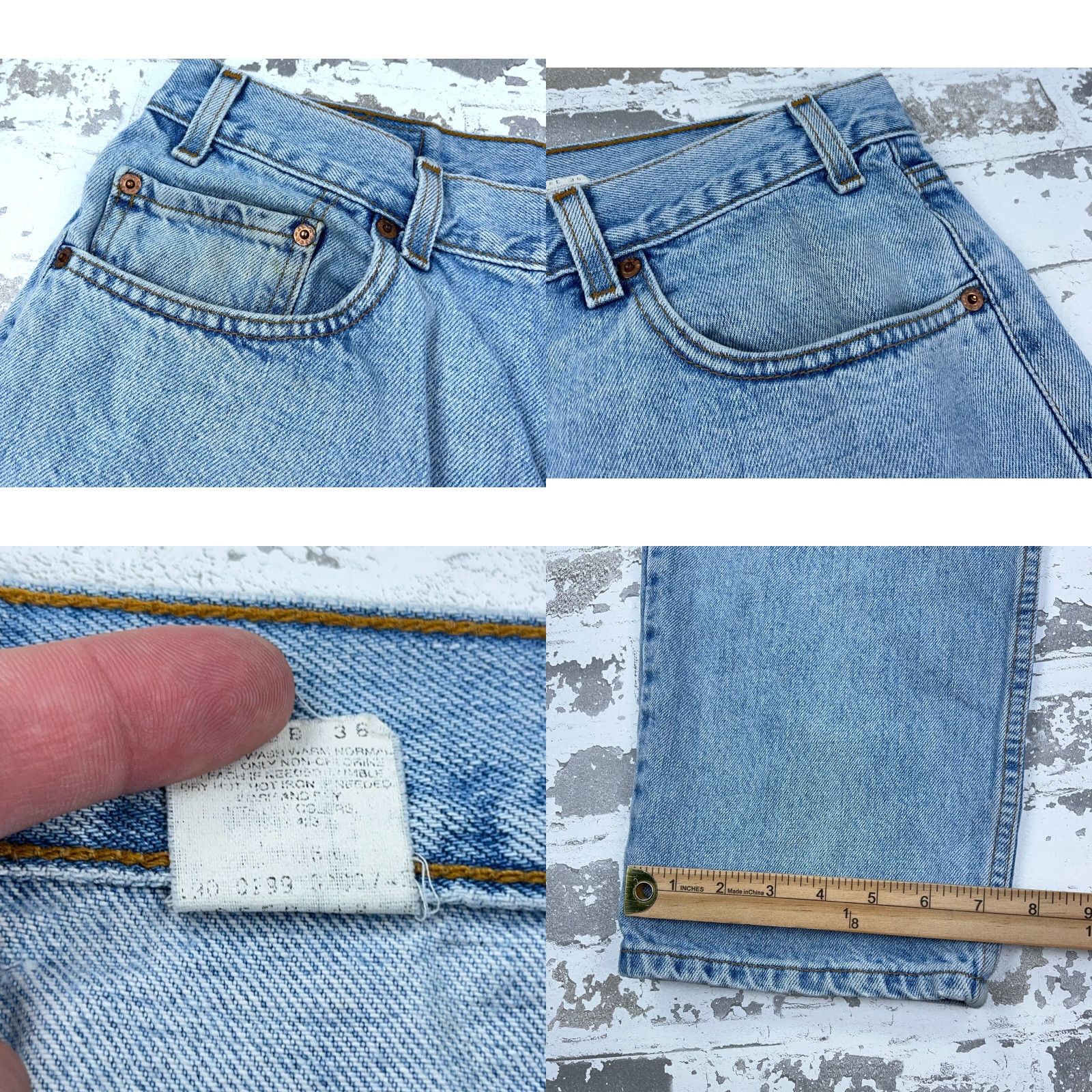 Levi's VINTAGE Levi's 550 Jeans Men 36 Relaxed Tapered 90s Blue Denim 5-Pocket Baggy Slim Fit Casual Mens Size US 36 / EU 52 - 8 Thumbnail