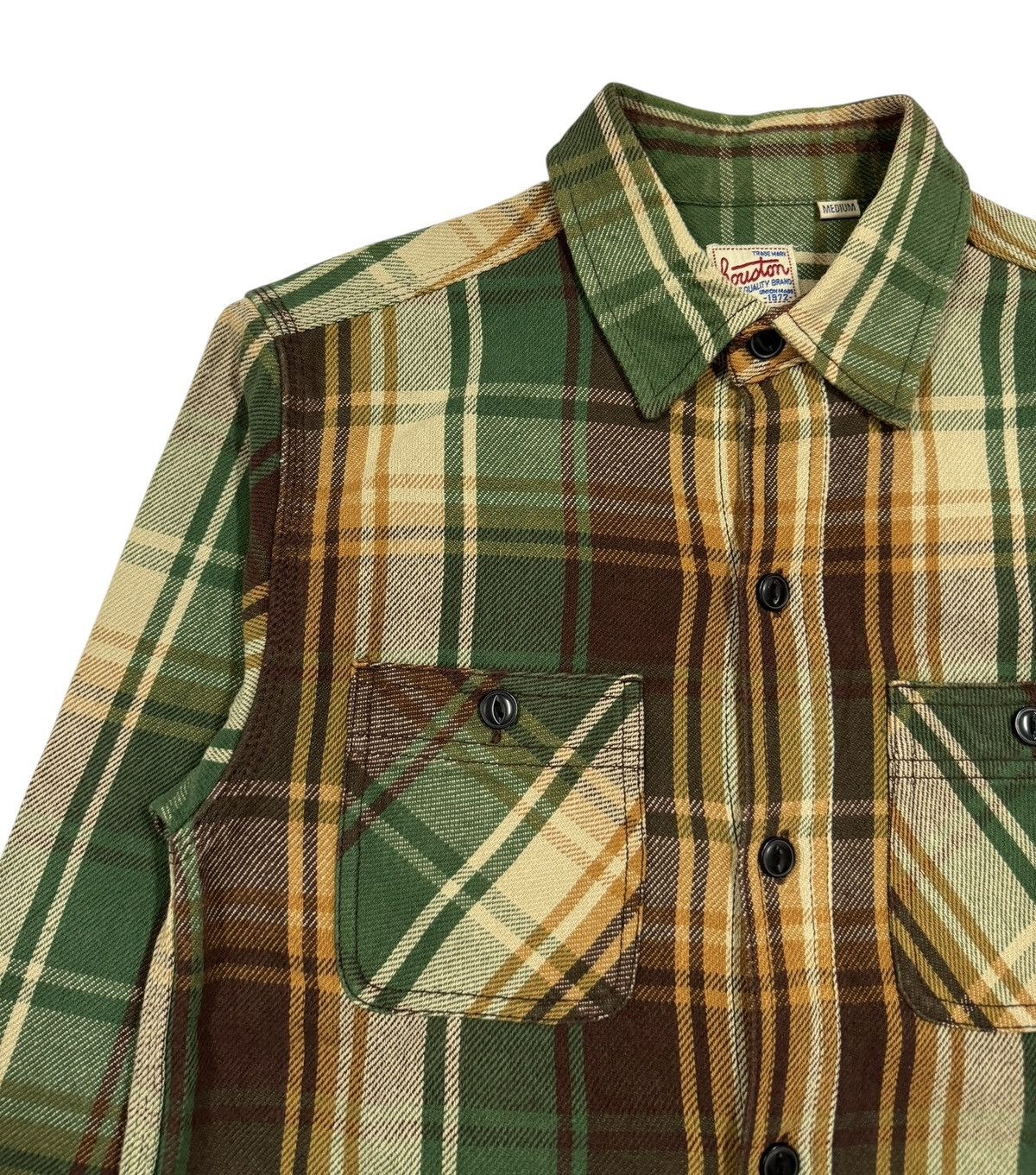 Japanese Brand Houston Union Made Tartan Flannel Button Ups Shirt Size US M / EU 48-50 / 2 - 7 Thumbnail