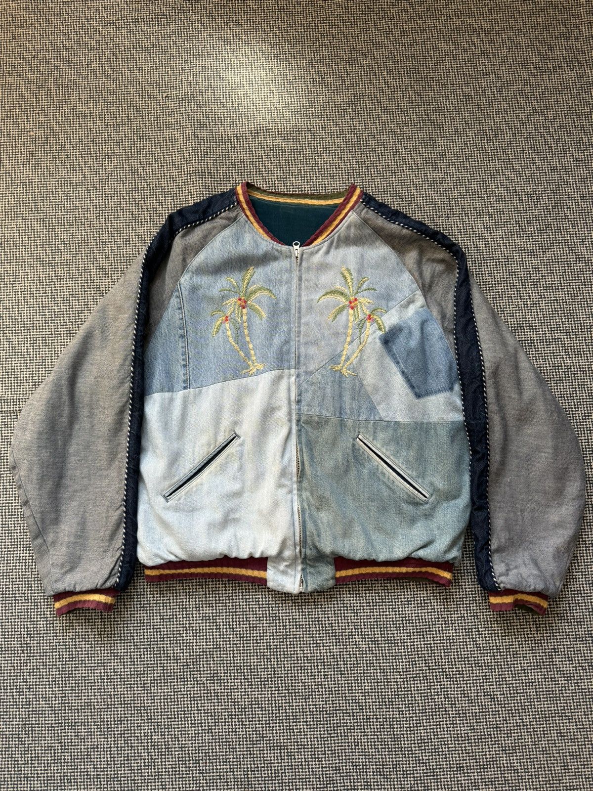 Kapital Kapital Kountry SS21 Denim Reconstructed Souvenir Jacket 