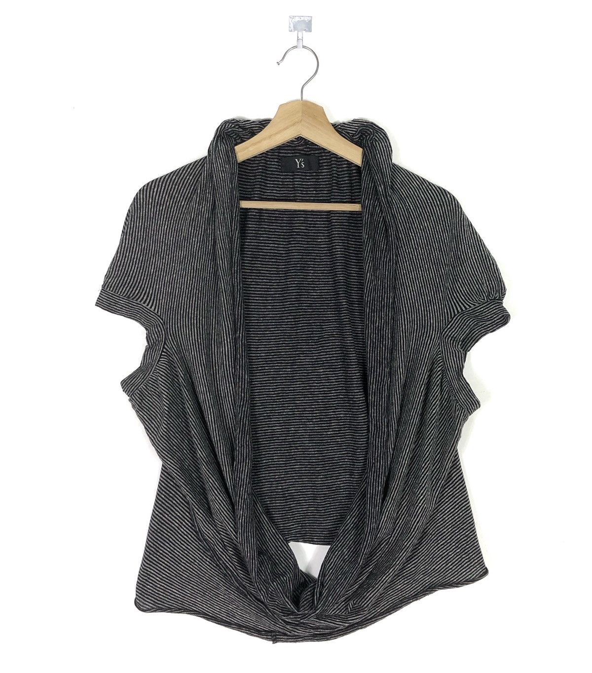 Yohji Yamamoto RARE🔥AW 2007 Y’S DRAPE OPEN BREAST SEXY BOXY TOP Size M / US 6-8 / IT 42-44 - 2 Thumbnail