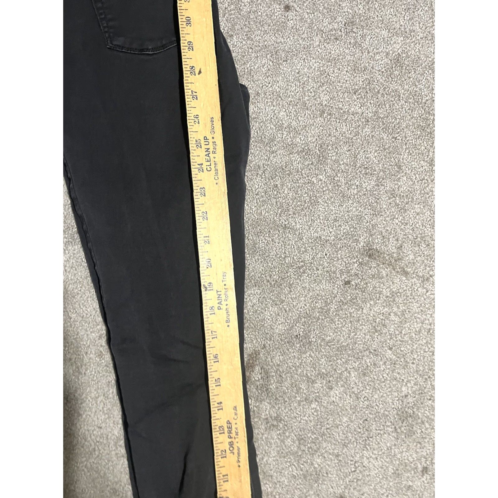 Pacsun PacSun High Rise Jegging Jeans Womens 27 Black Distressed Denim Comfy Size 27" / US 4 / IT 40 - 6 Thumbnail