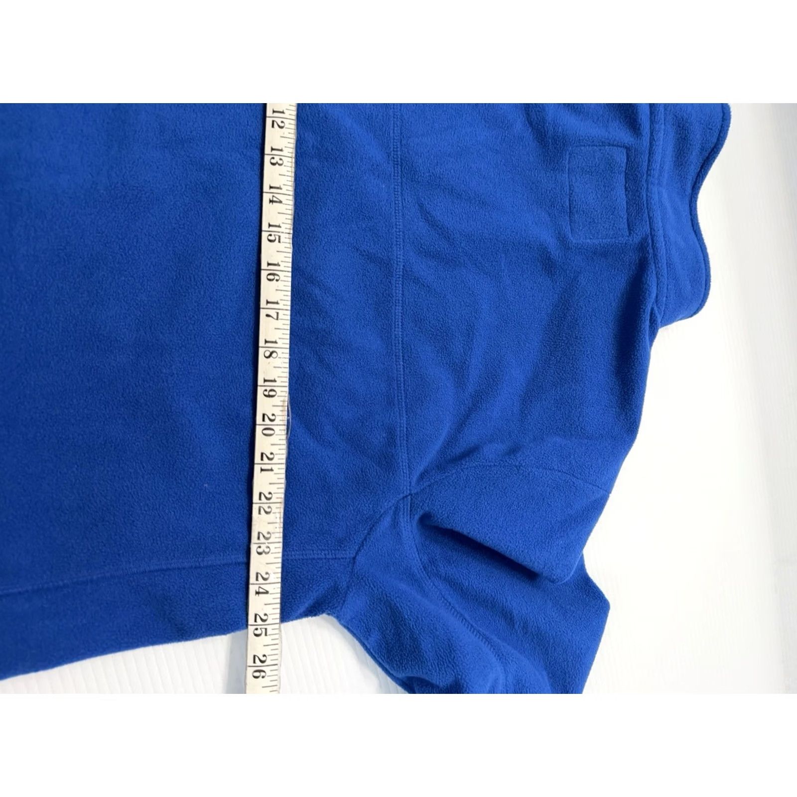 Lands' End Lands' End Blue Fleece Pullover Men XL 1/4 Zip Sweatshirt Regular Size Blue Mens Size US XL / EU 56 / 4 - 6 Thumbnail