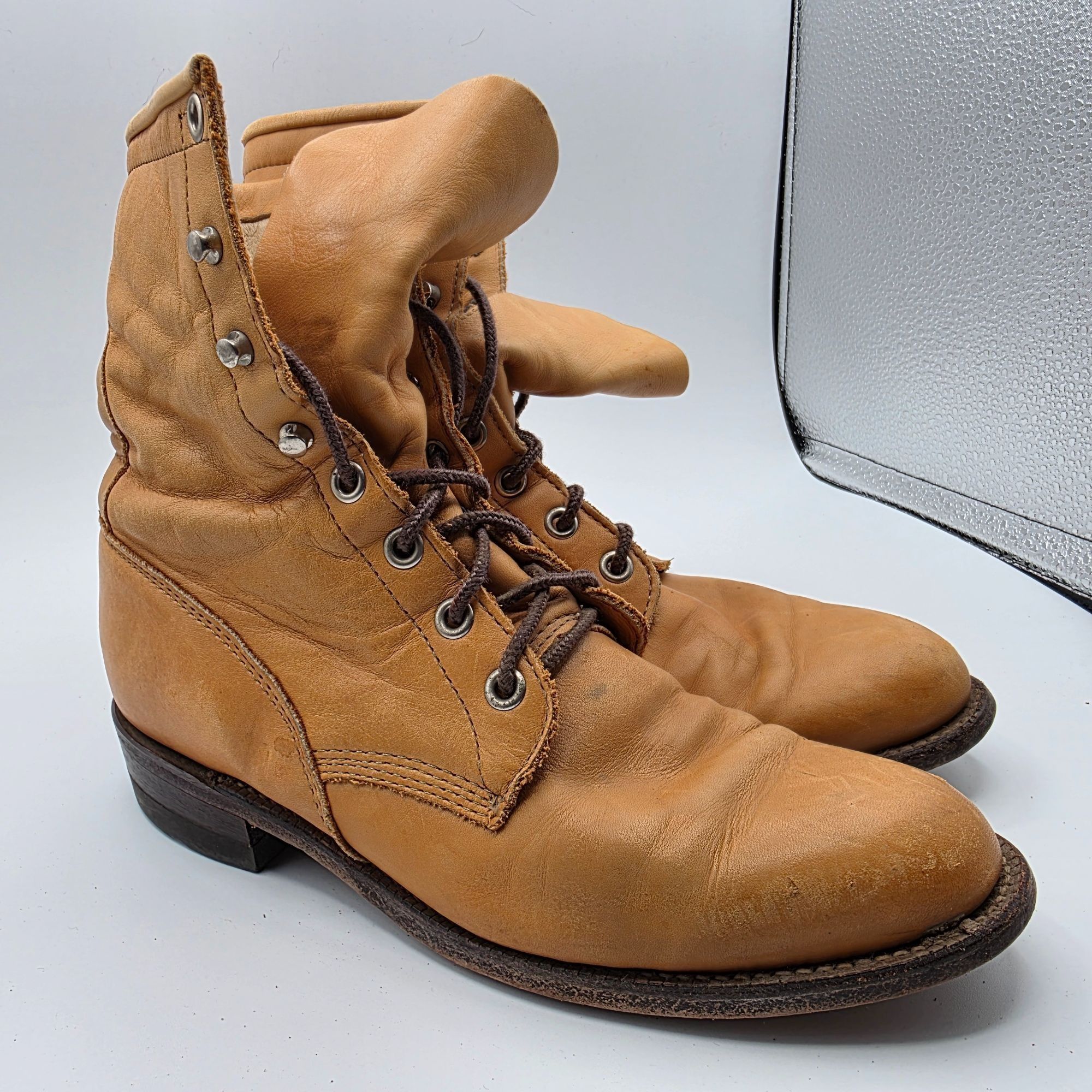 Justin Boots Justin Boots Womens Size 5 C Brown Boots Made In USA Casual Size US 5 / IT 35 - 1 Thumbnail