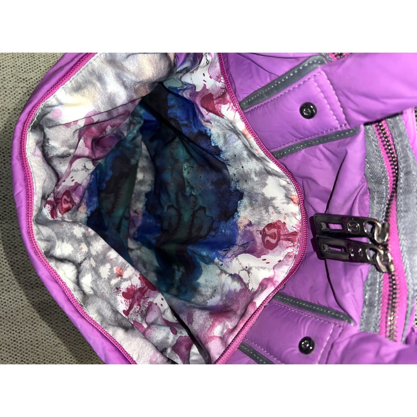 Lululemon Lululemon Bon Voyage Duffel Bag Purple Large Travel Size ONE SIZE - 5 Thumbnail