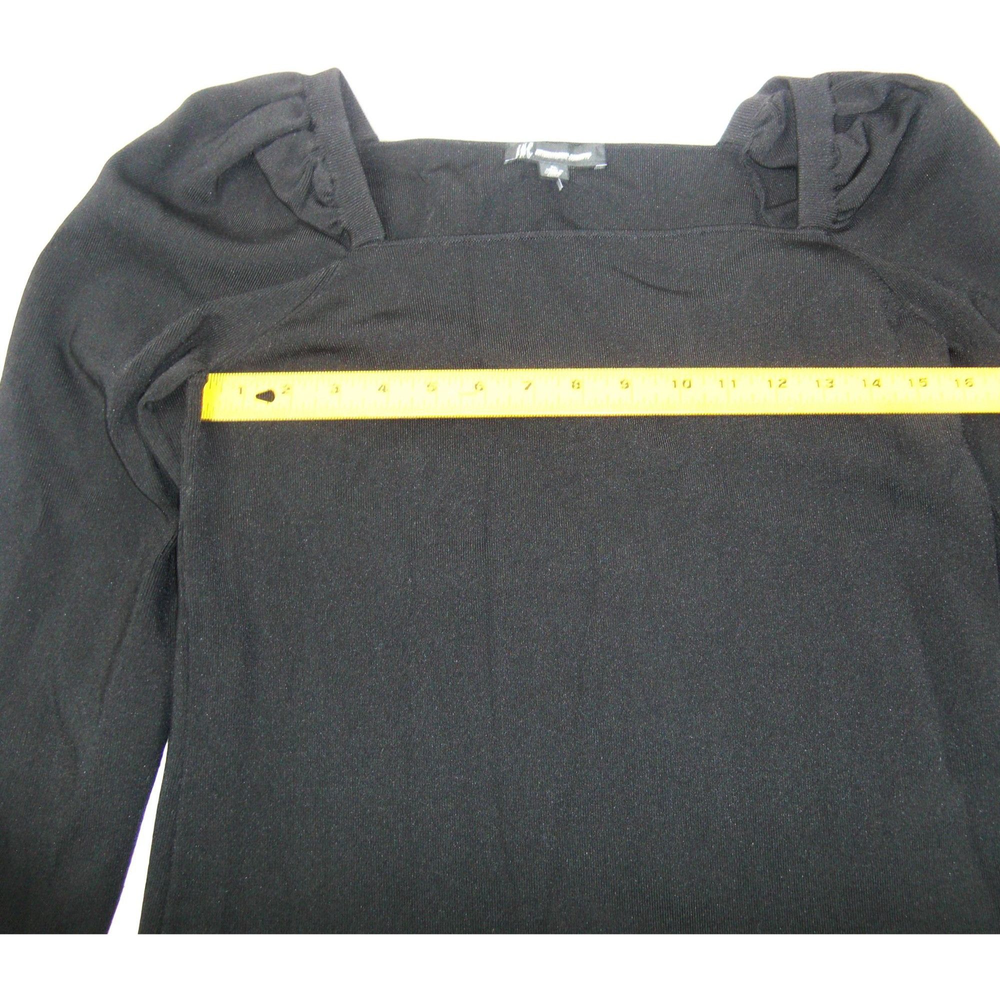Other INC International Concepts Blouse Women's Size XL Black Long Size XL / US 12-14 / IT 48-50 - 3 Thumbnail