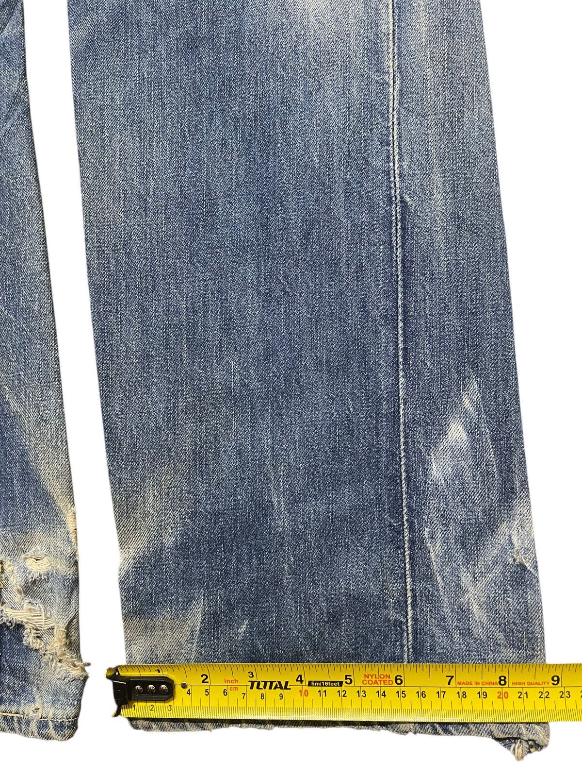 Lee Vintage 70s Lee Union Made Selvedge Mud Wash Faded Distress Size US 32 / EU 48 - 23 Thumbnail