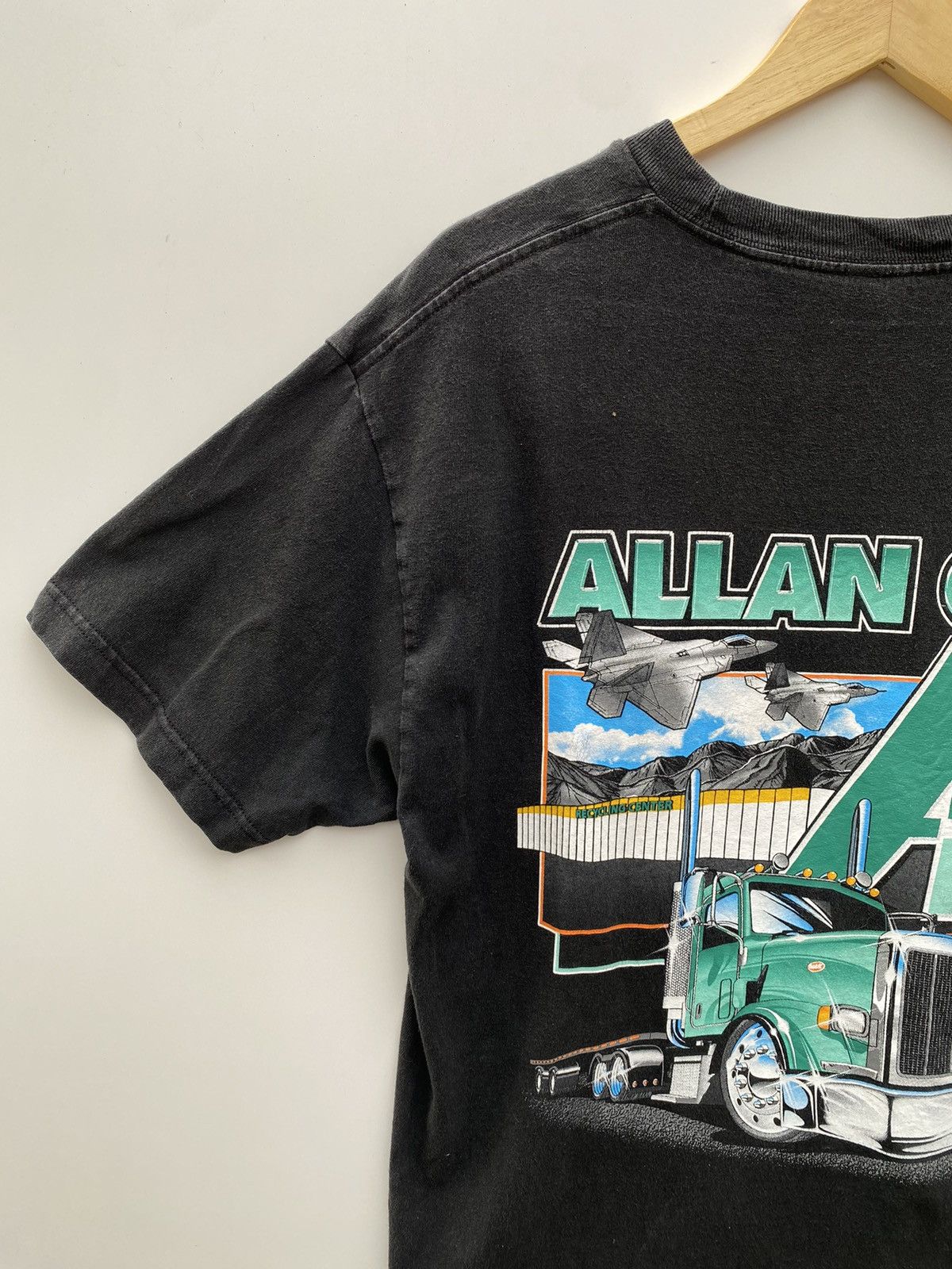 Vintage Vtg Tee Allan Co Printed Size US XL / EU 56 / 4 - 4 Thumbnail