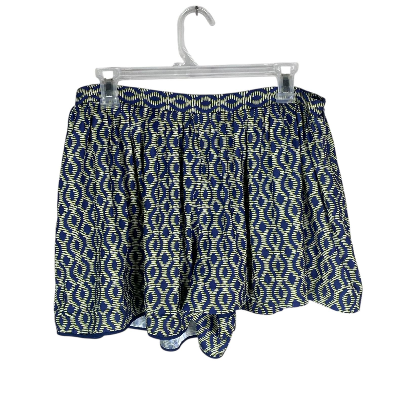 THAKOON Thakoon Blue Green Batik Print Pleated Skort Shorts SZ 4 Size 27" / US 4 / IT 40 - 1 Thumbnail