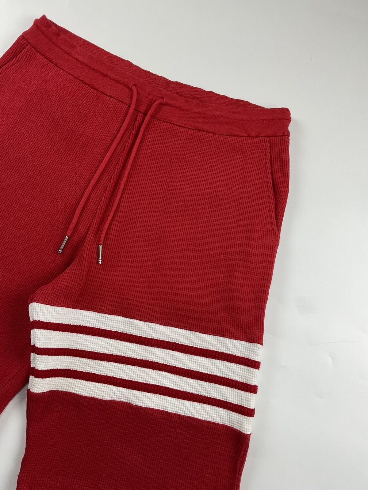 Thom Browne Thom Browne Red Compact Waffle 4-Bar Sweatshort Size US 32 / EU 48 - 6 Thumbnail