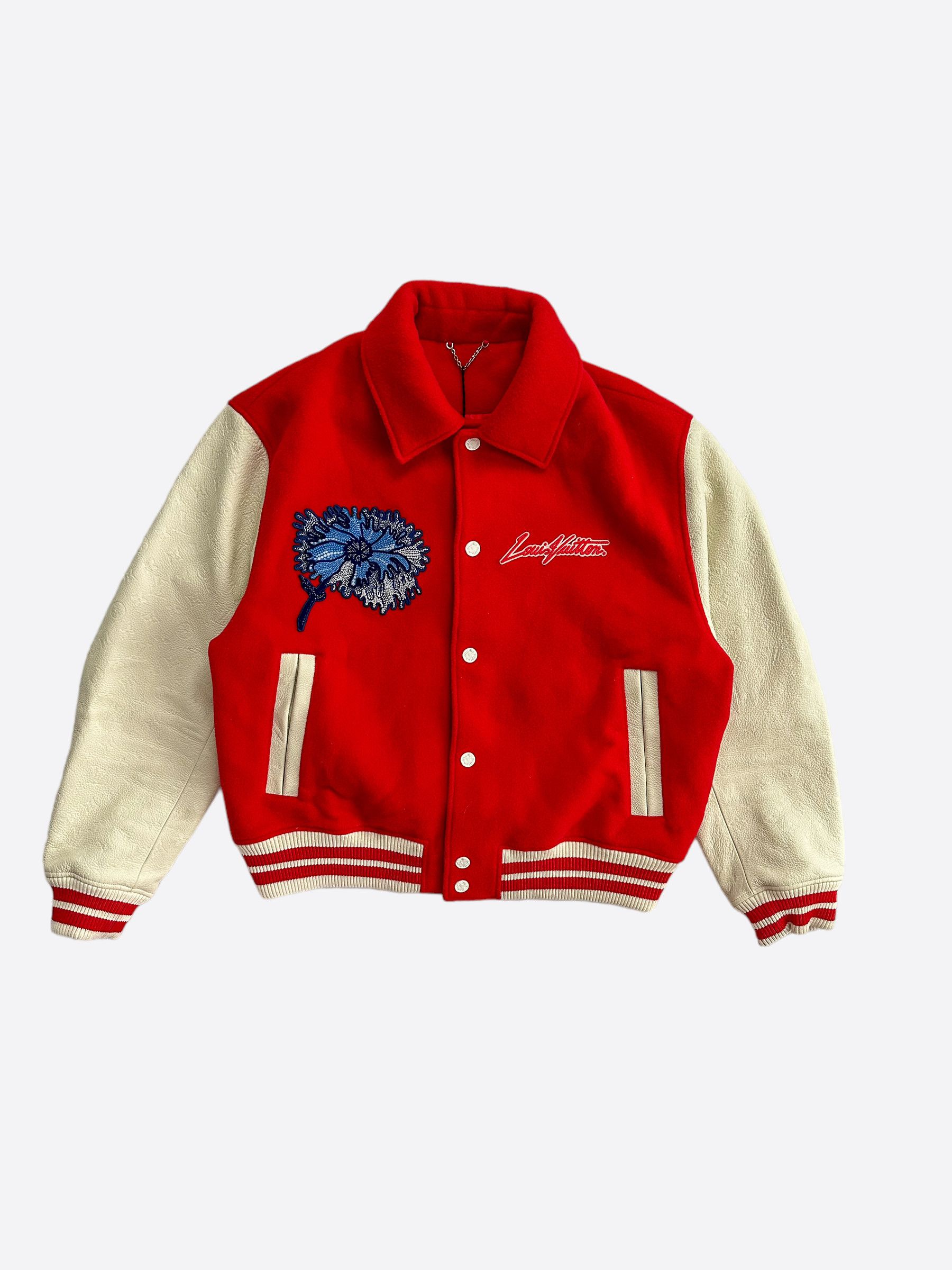 Louis Vuitton Louis Vuitton Yayoi Kusama Red & White Varsity Jacket Size US XXL / EU 58 / 5 - 1 Thumbnail
