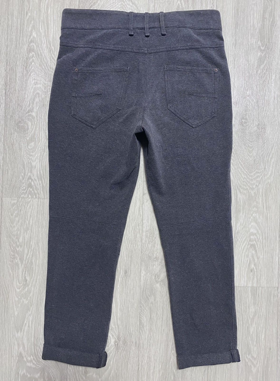 Brunello Cucinelli Womens Gunex Brunello Cucinelli Gray Stretchy Trousers Pants Size 28" / US 6 / IT 42 - 6 Thumbnail