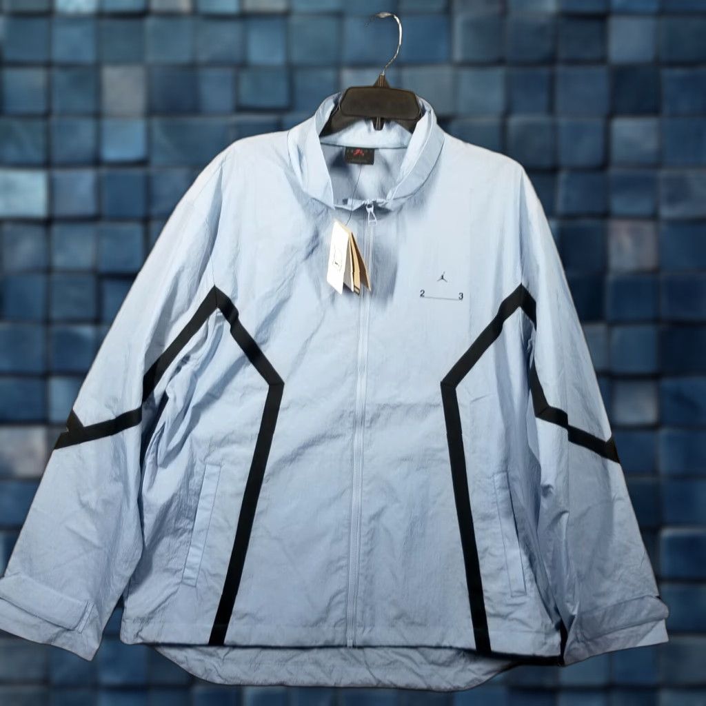Nike Nike Jordan 23 Engineered Windbreaker Jacket Men Large Carolina Blue Rare Color Size US L / EU 52-54 / 3 - 1 Thumbnail