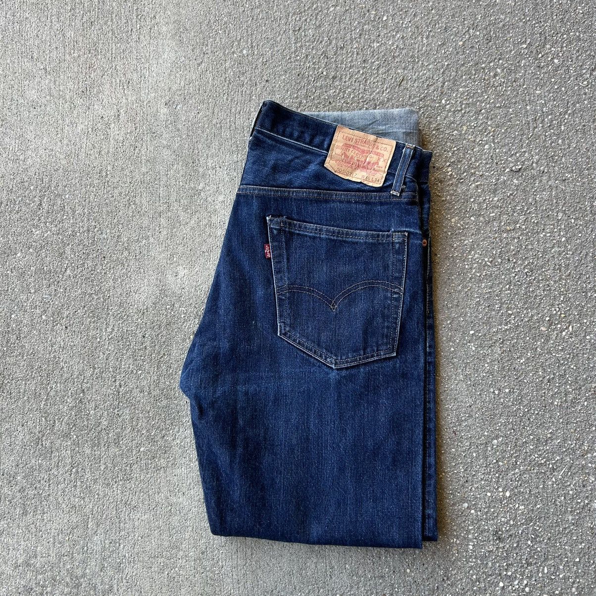 Image of Levis Vintage Clothing 2010 Levi’S Vintage Clothing Selvaged, 505 Jeans in Navy, Men's (Size 36)