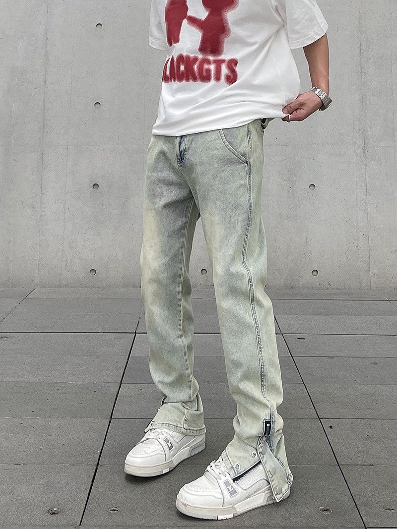 Japanese Brand × Jean Loose casual zipper jeans Size US 30 / EU 46 - 1 Thumbnail