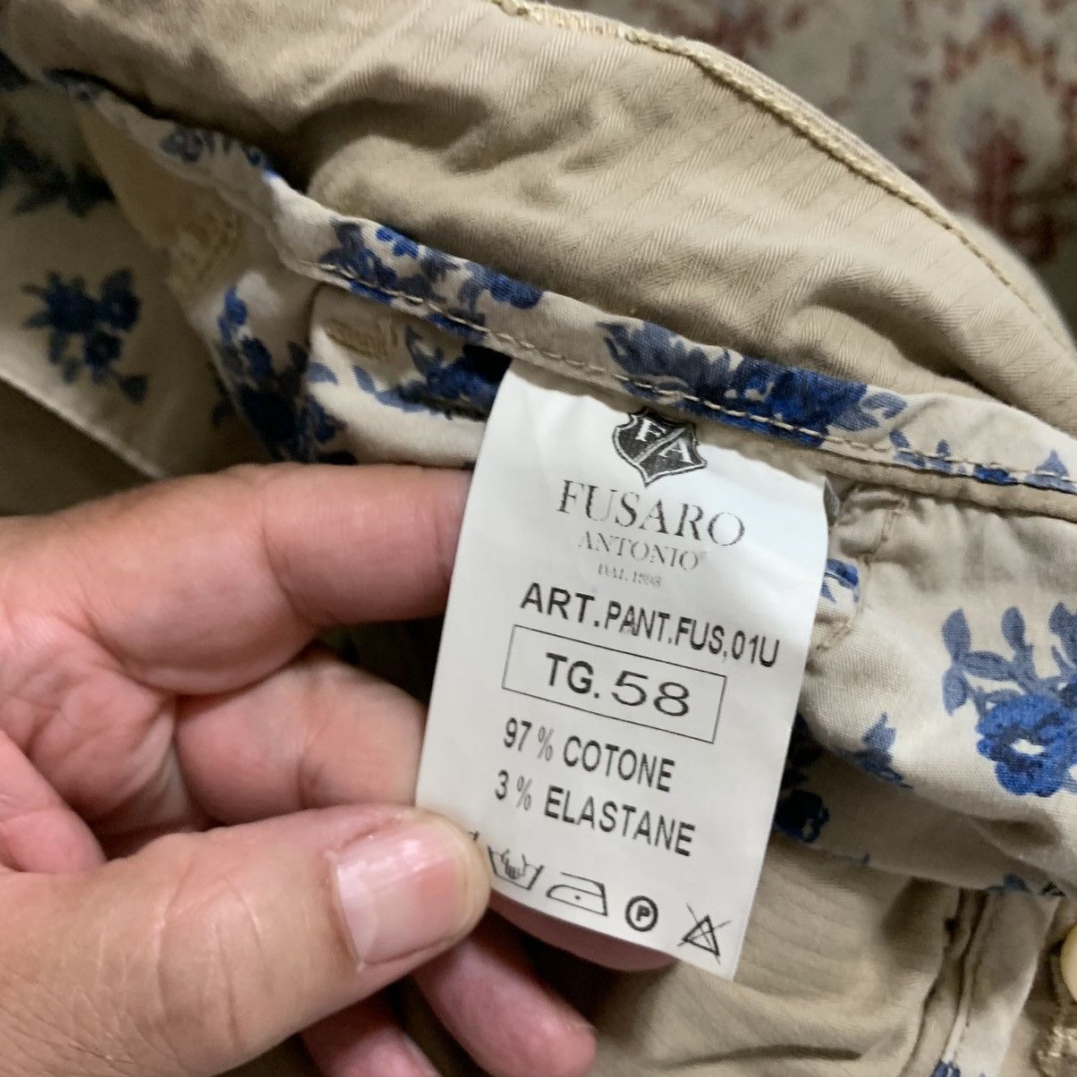 Vintage Fusaro Antonio FF Stretch Chino’s Size US 39 - 9 Thumbnail