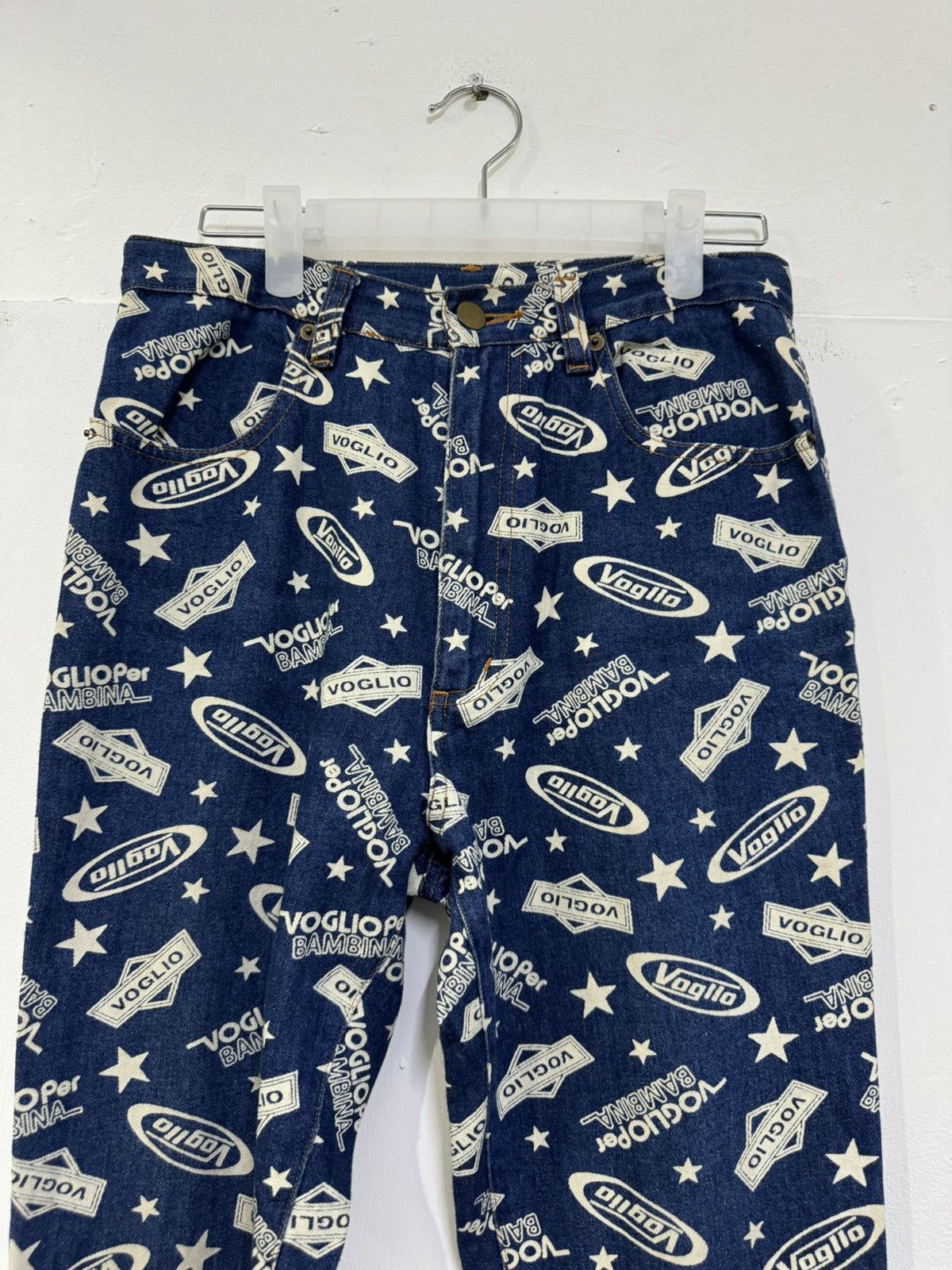 Hysteric Glamour VINTAGE FULL PRINTED FLARE DENIM VOGLIA JEANS Size US 29 - 2 Thumbnail