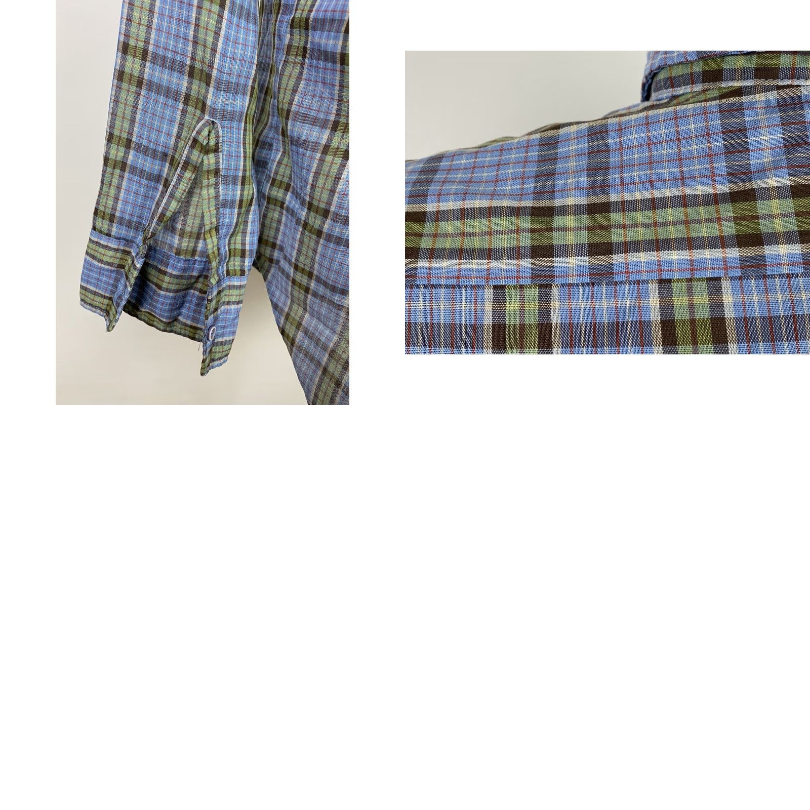 Vintage VINTAGE Moving-Up Button-Up Shirt Mens L Blue Plaid Casual 80s Retro Preppy Lightweight Cotton Poly Darts Pockets Long Sleeve Collared Shirt Mens L Size US L / EU 52-54 / 3 - 8 Thumbnail