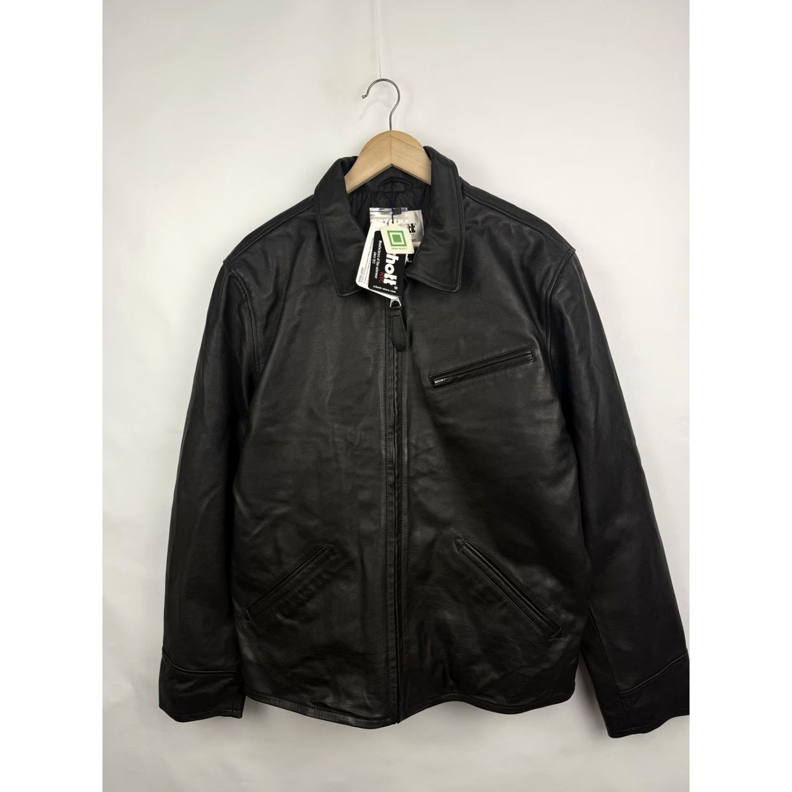 Schott VINTAGE Schott NYC Leather Jacket Motorcycle Rare Retro Y2K XXL Black Men's Jacket Size US XXL / EU 58 / 5 - 7 Thumbnail