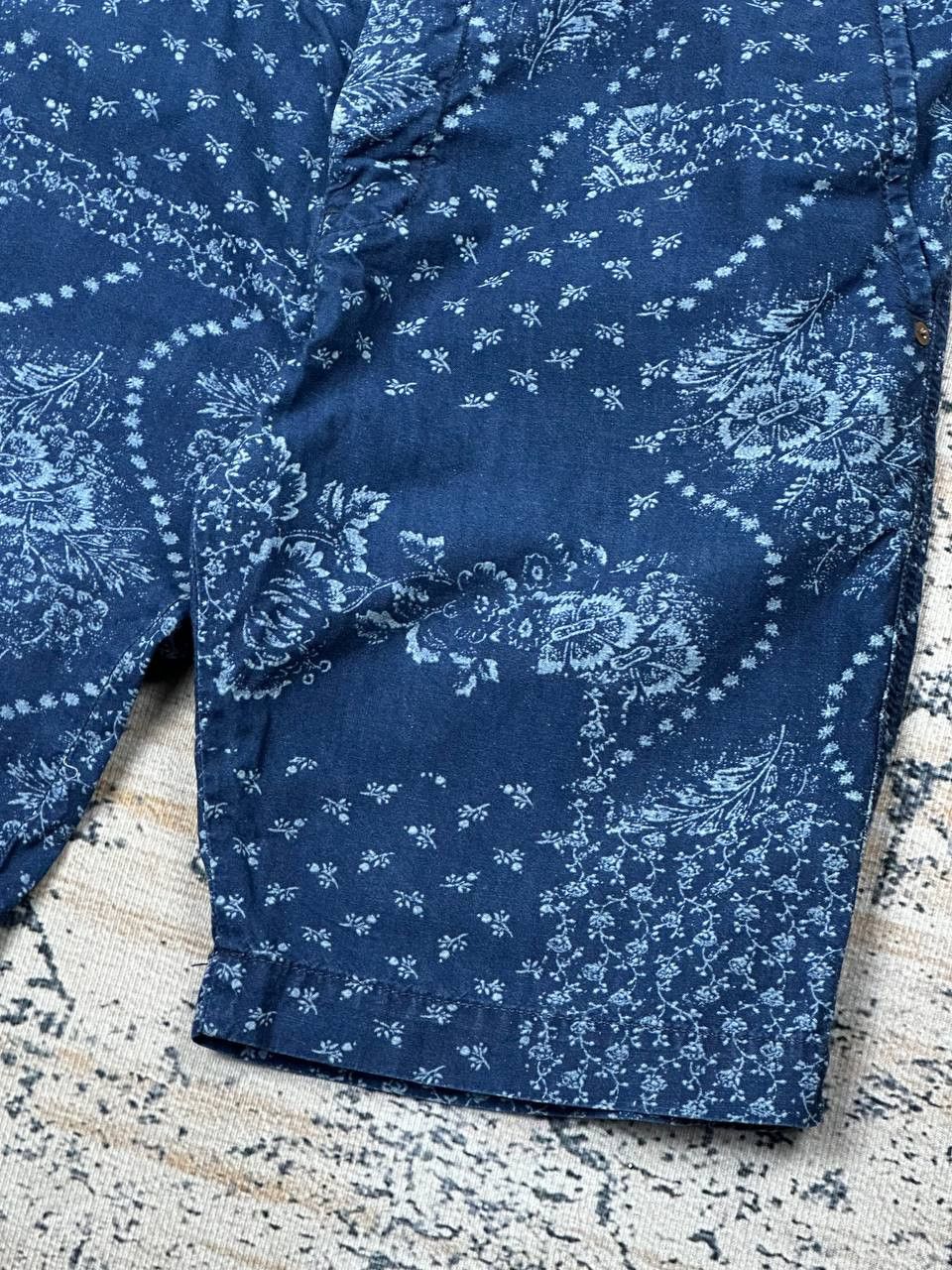 Edwin Edwin Japan Indigo Wash Printed Rail Bermuda Shorts Size US 32 / EU 48 - 6 Thumbnail