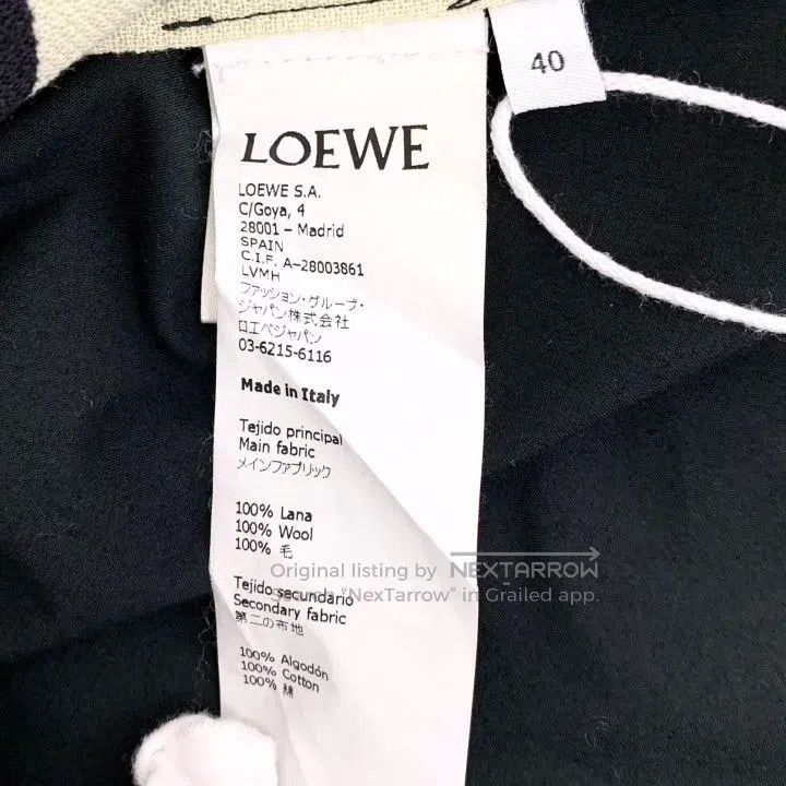 Loewe Loewe Color Block Vertical Striped Wool Lapel Single Breas Size S / US 4 / IT 40 - 6 Thumbnail