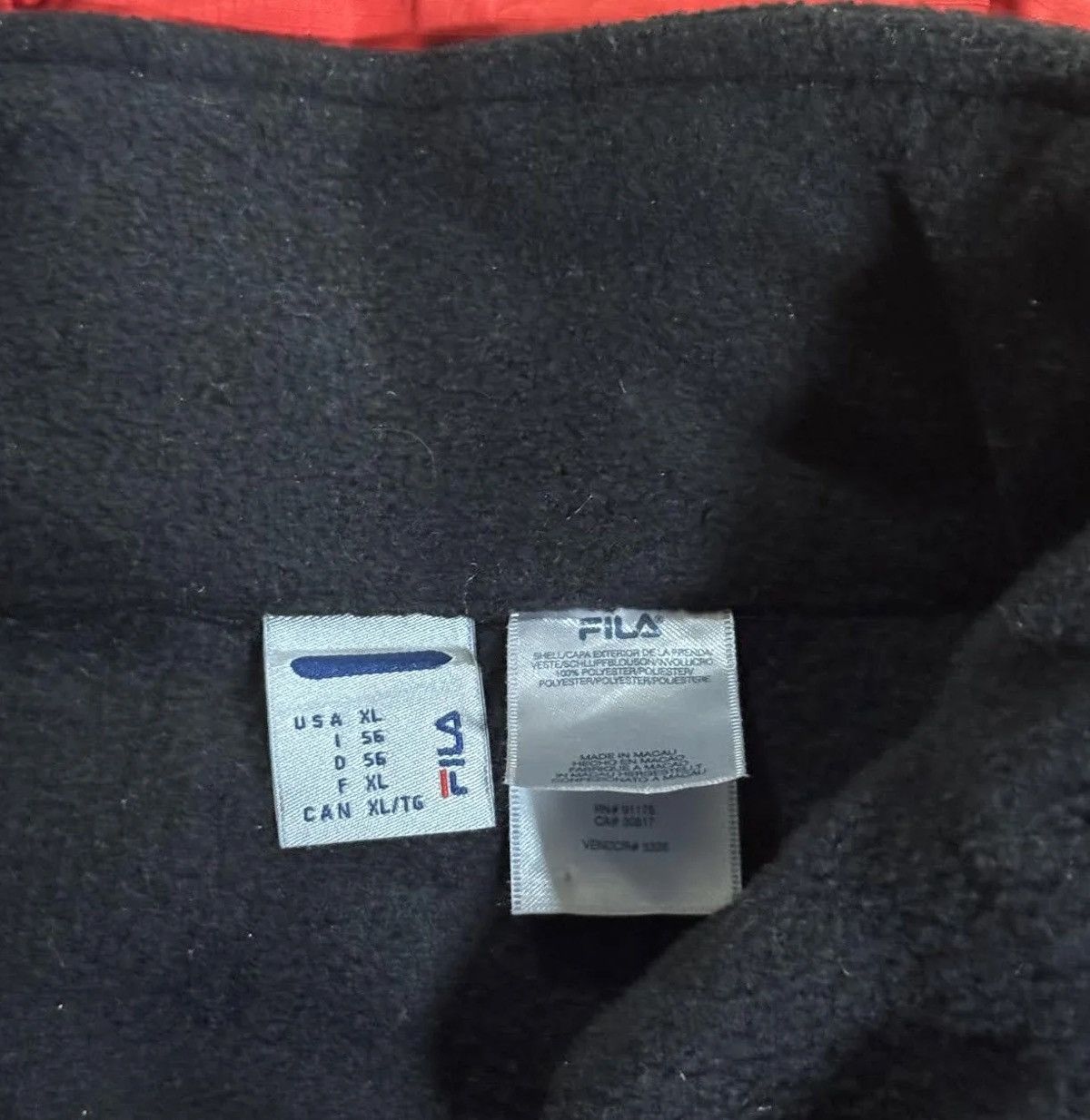 Fila Vintage Fila 3 in 1 Red / Black Jacket (Size XL) Size US XL / EU 56 / 4 - 2 Thumbnail