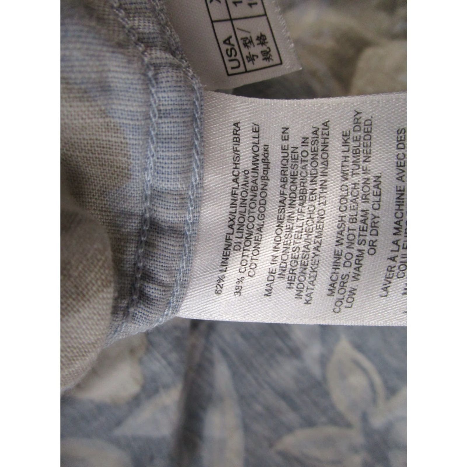 Brooks Brothers Brooks Brothers Shirt Mens XL Blue Red Fleece Hawaiian Linen Blend Button Up Size US XL / EU 56 / 4 - 3 Thumbnail