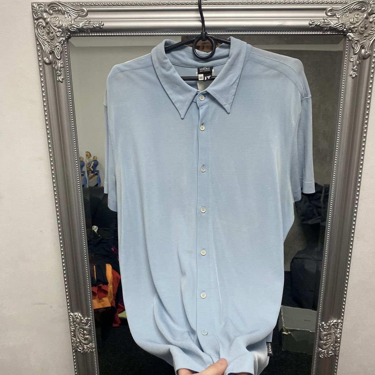Versace Versace Shirt Vintage Size US L / EU 52-54 / 3 - 3 Thumbnail
