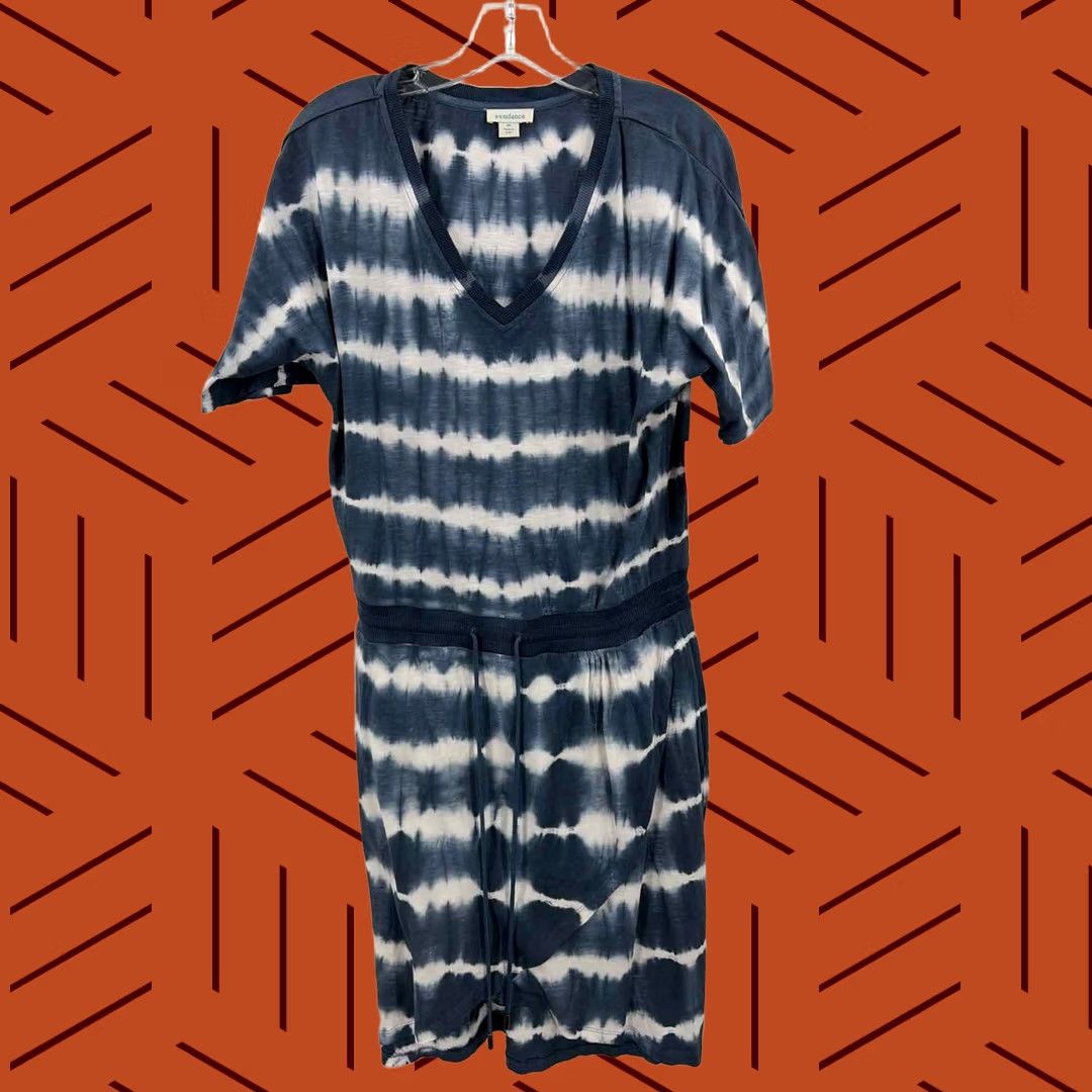 Vintage Pre-Owned Sundance Blue Size Medium Knee Length Short Sleeve Dress Size 32" / US 10 / IT 46 - 1 Thumbnail