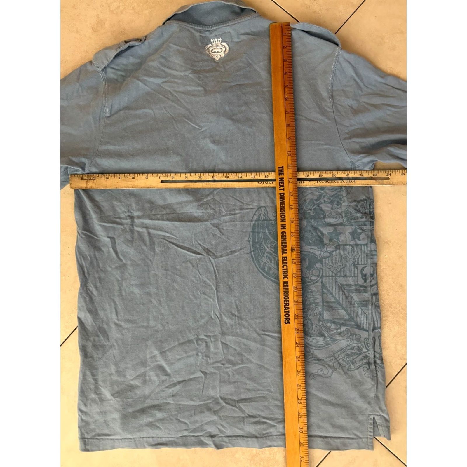 Ecko Unltd. VINTAGE Ecko Unltd Grunge Polo Shirt Short Sleeve Men XL Blue 2052 Size US XL / EU 56 / 4 - 7 Thumbnail