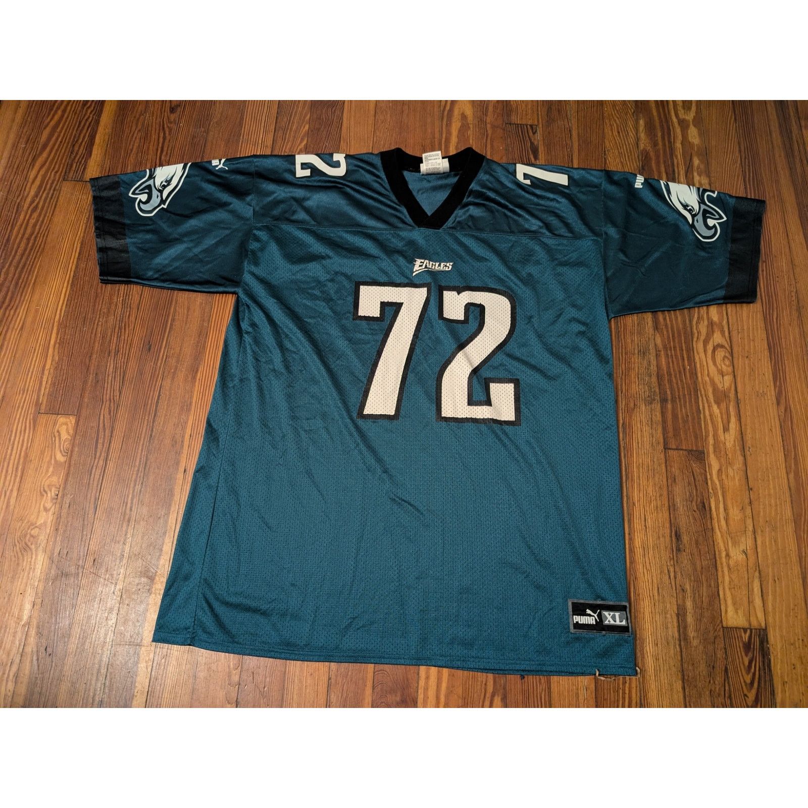 Puma VTG Philadelphia Eagles Puma Tra Thomas Mens XL Green Jersey Size US XL / EU 56 / 4 - 1 Thumbnail