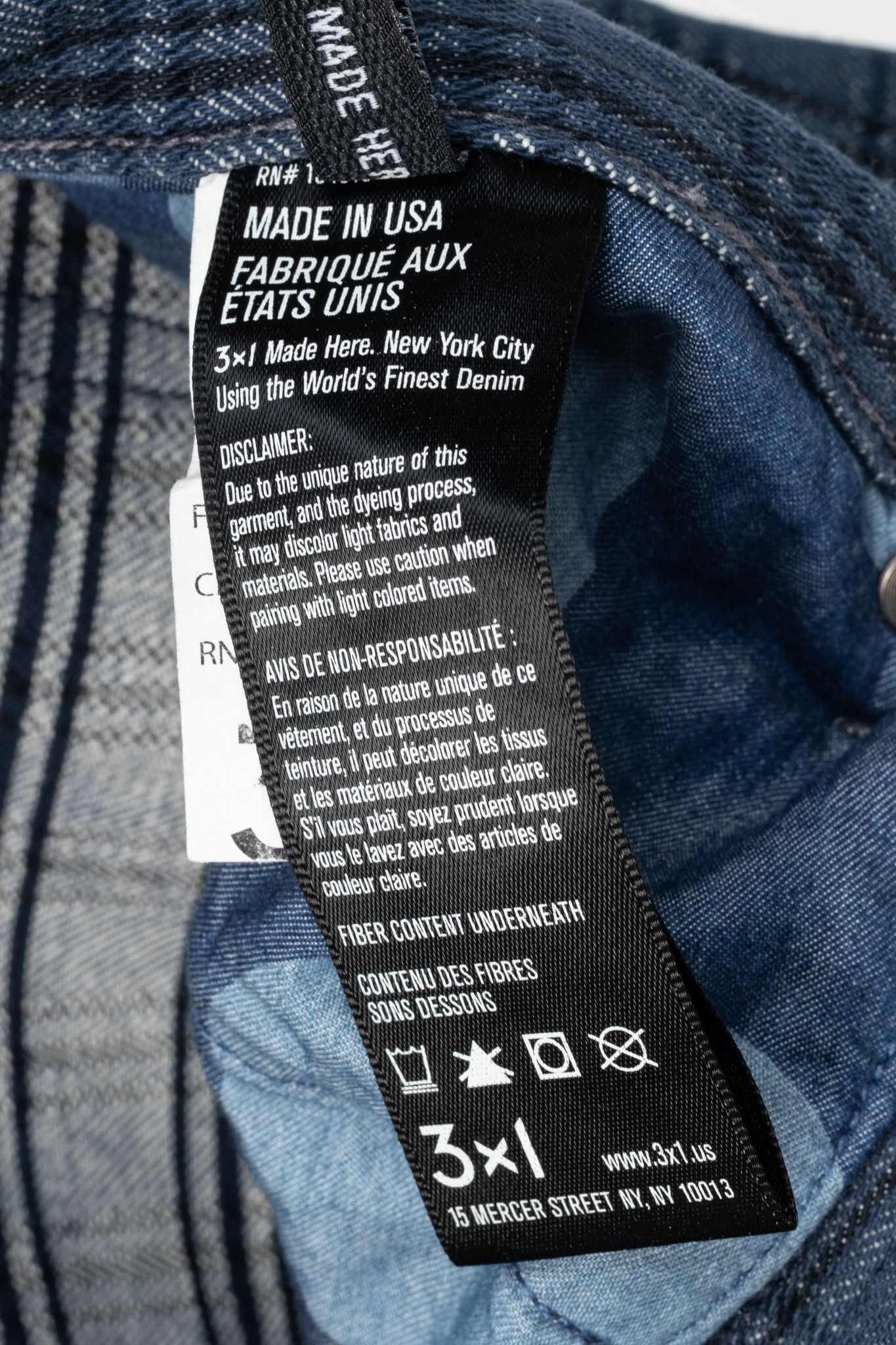 3x1 3x1 M4 Blue Plaid Slim 5-Pocket Jeans Size US 34 / EU 50 - 11 Thumbnail