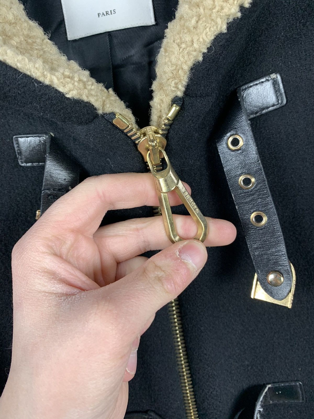 Sandro Sandro Faux Fur Parka Wool Jacket Women’s Size 36 Size XS / US 0-2 / IT 36-38 - 17 Thumbnail
