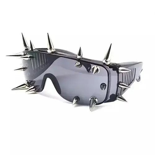 Electric Visual × Vintage Spiked Sunglasses Y2K Size ONE SIZE - 4 Thumbnail